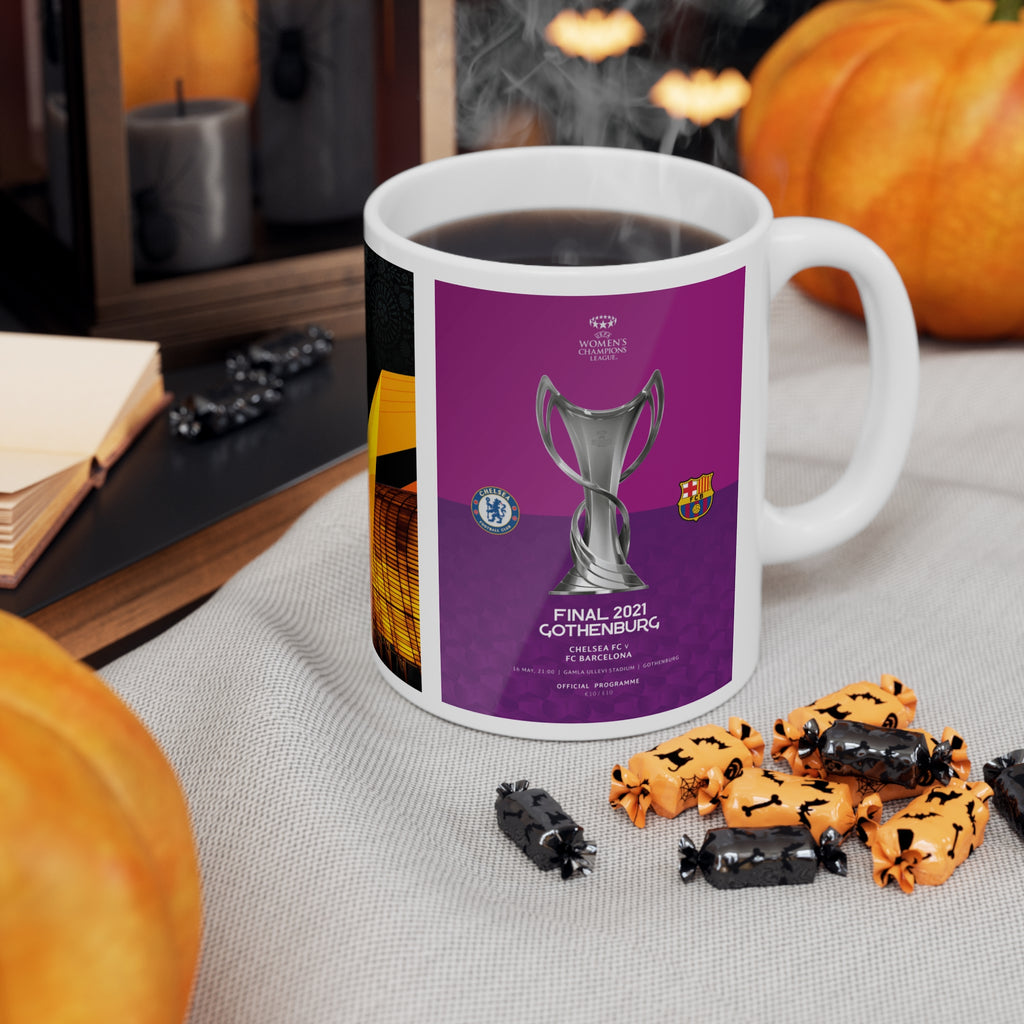 2021 UEFA Finals Programme Cover Inspired Ceramic Coffee Mug