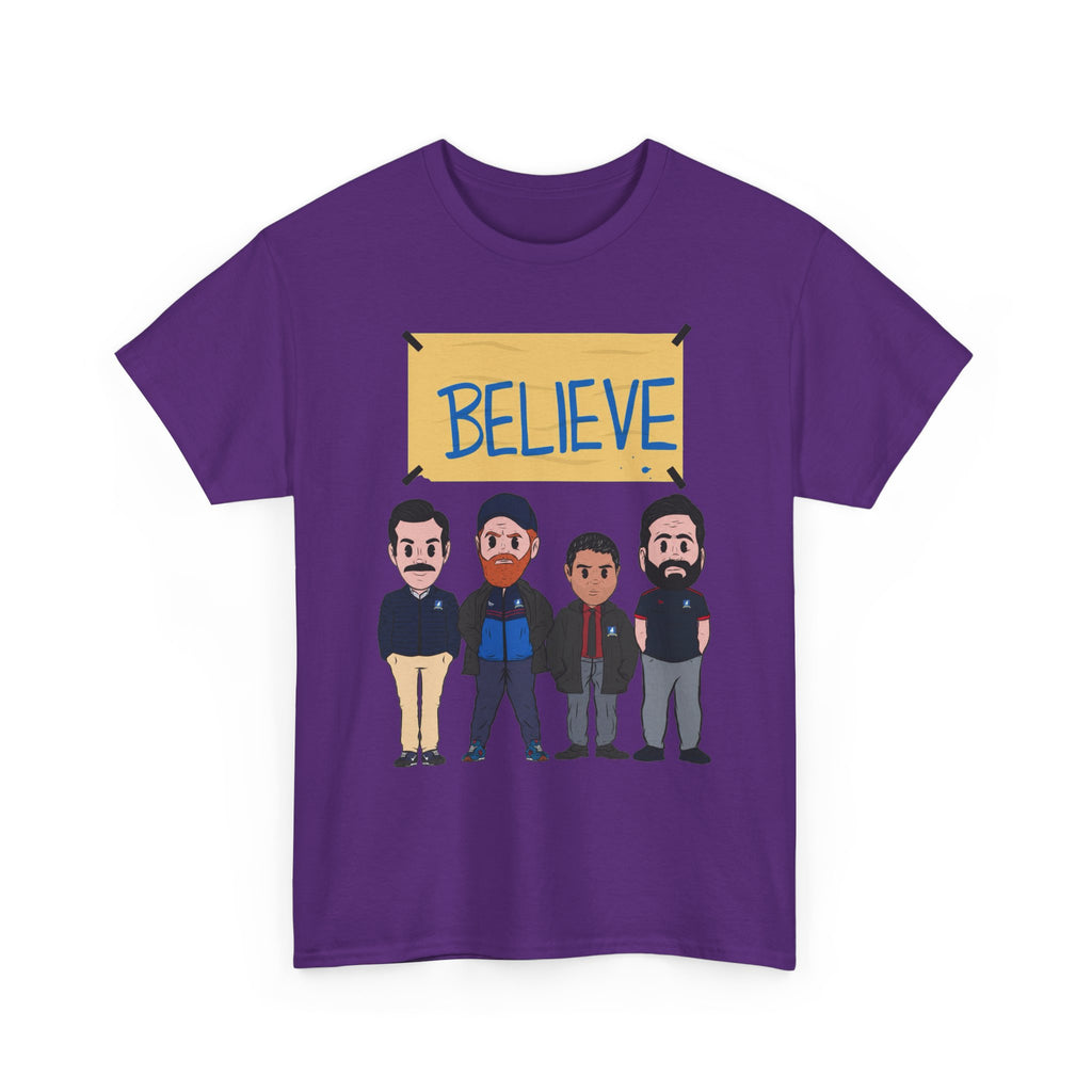 Ted Lasso Inspired Believe Cartoon Band Cotton T-Shirt