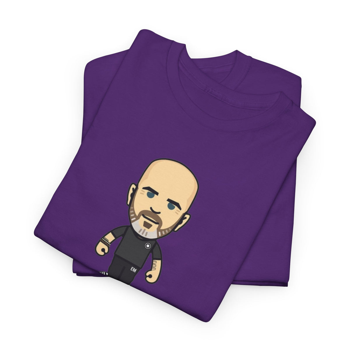 Enzo Maresca Manchester City Character Graphic Cartoon Cotton T-shirt / Tee