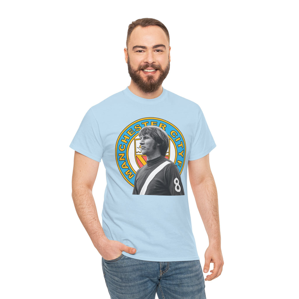 Colin Bell Manchester City Retro Player Portrait Cotton Tee