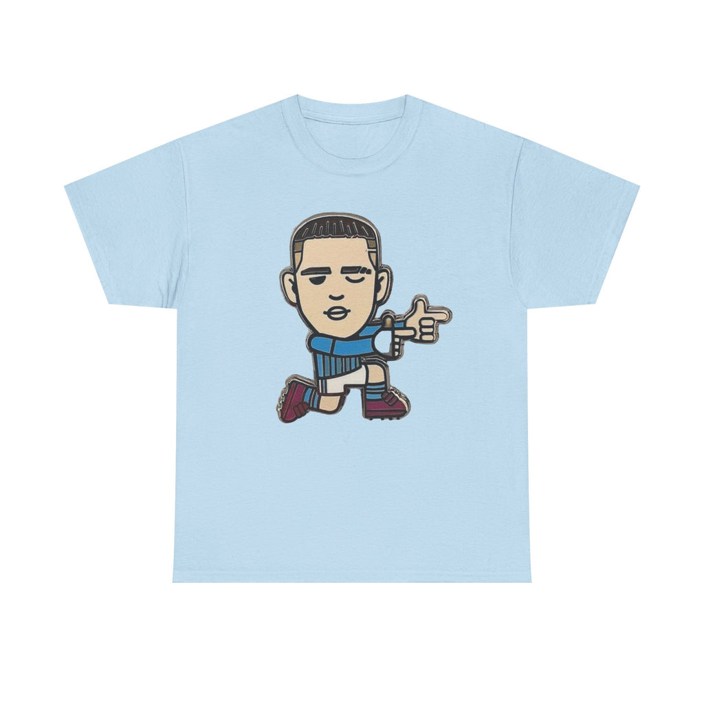 Phil Foden Cartoon Dance Pose Tee - Funky Character Graphic T-Shirt