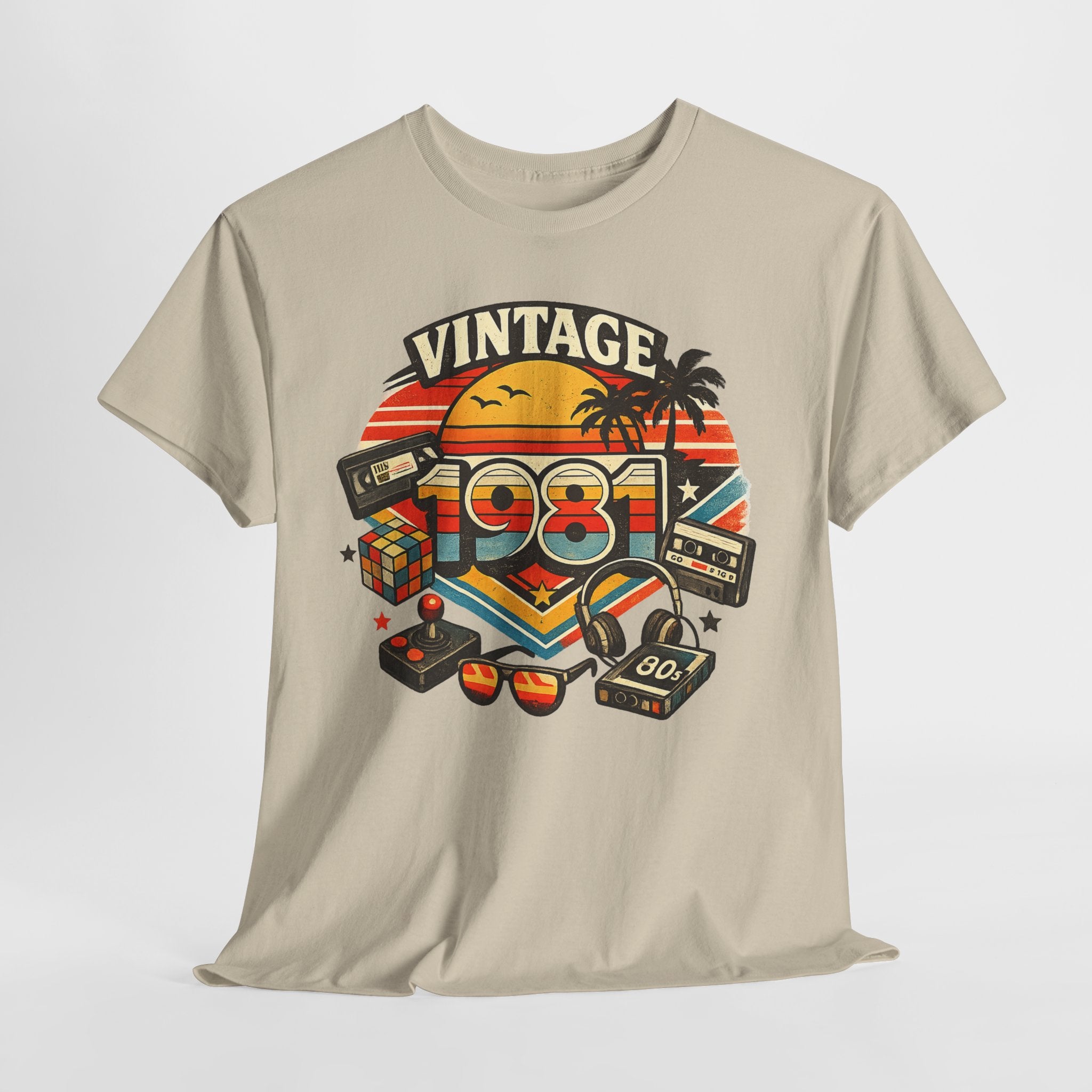 Vintage 1981 Retro Tee — 80s Nostalgia Graphic T-Shirt
