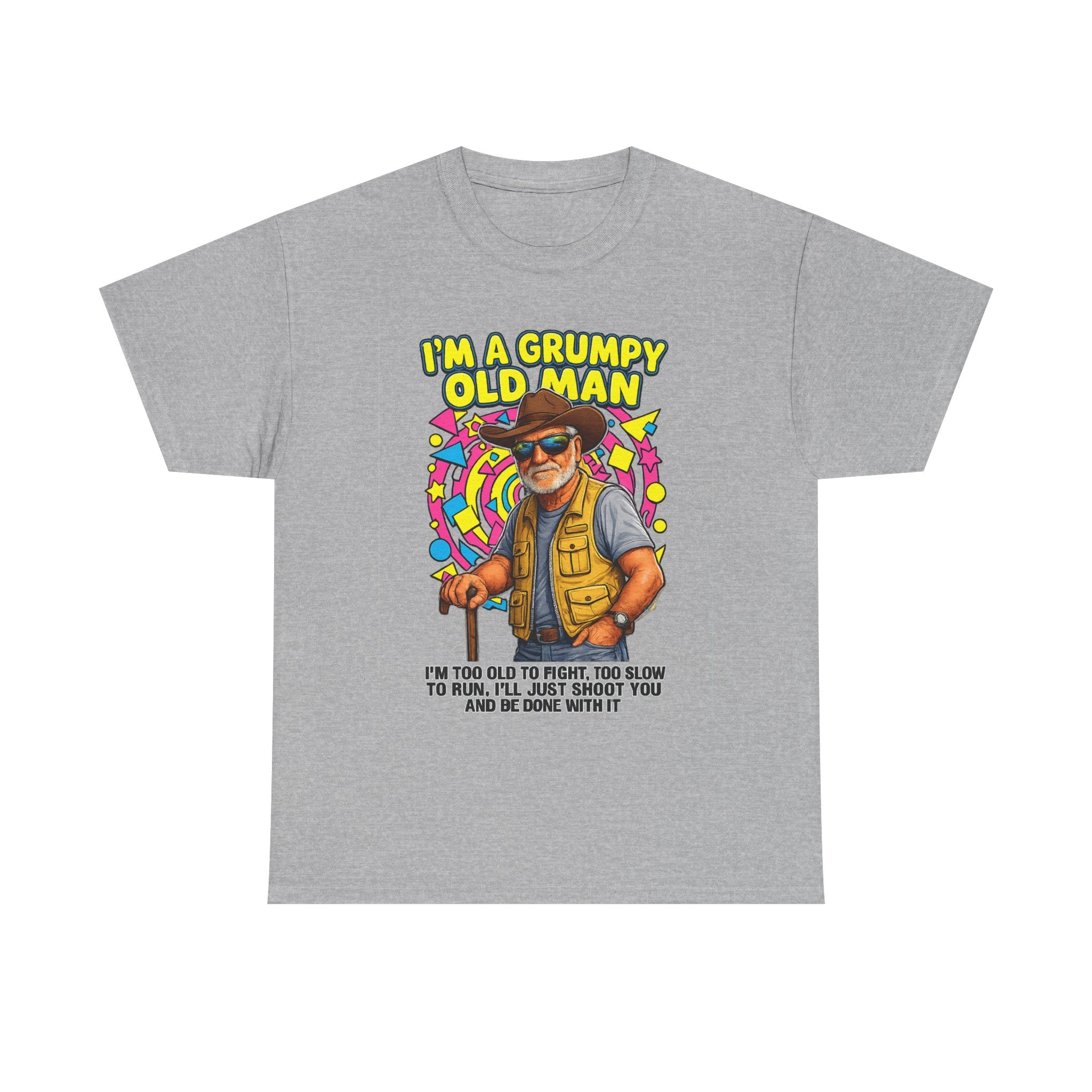 I'm A Grumpy Old Man T-Shirt – Funny Senior Fishing Graphic Tee