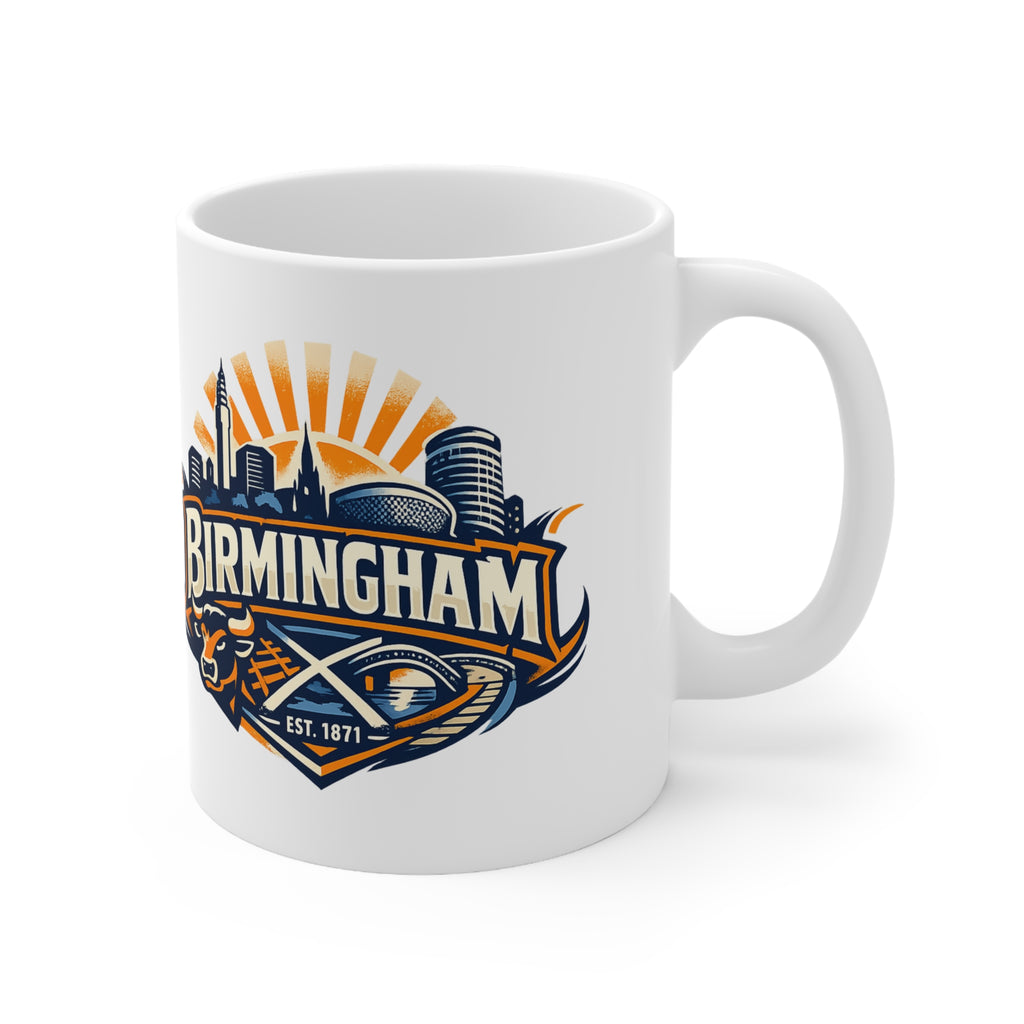 Birmingham Skyline Coffee Mug – City Crest Ceramic Mug (11oz & 15oz)
