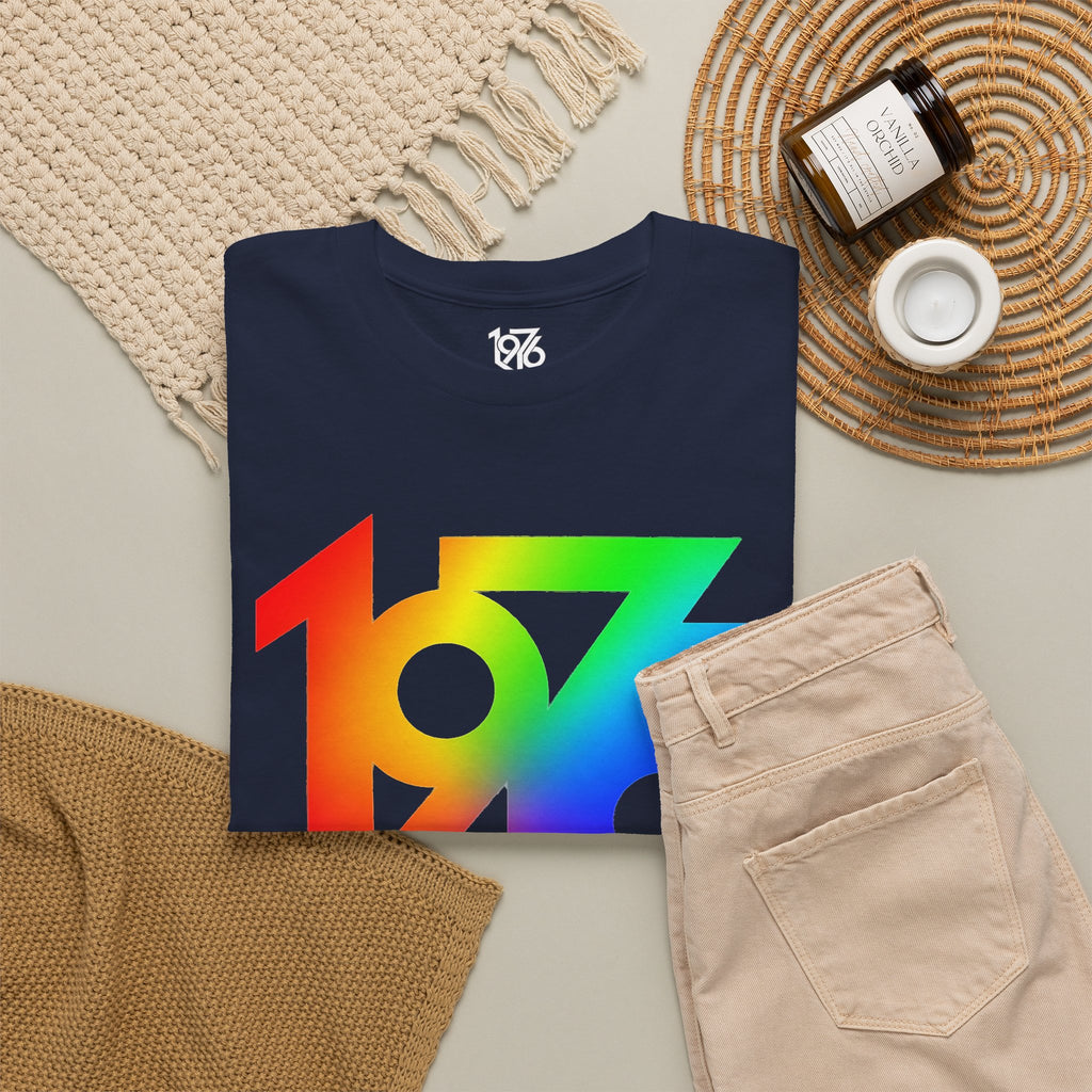 1976 Collection Rainbow Retro Tee / Cotton T-Shirt