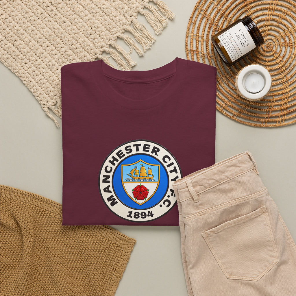 Manchester City retro inspired Unisex Heavy Cotton Tee