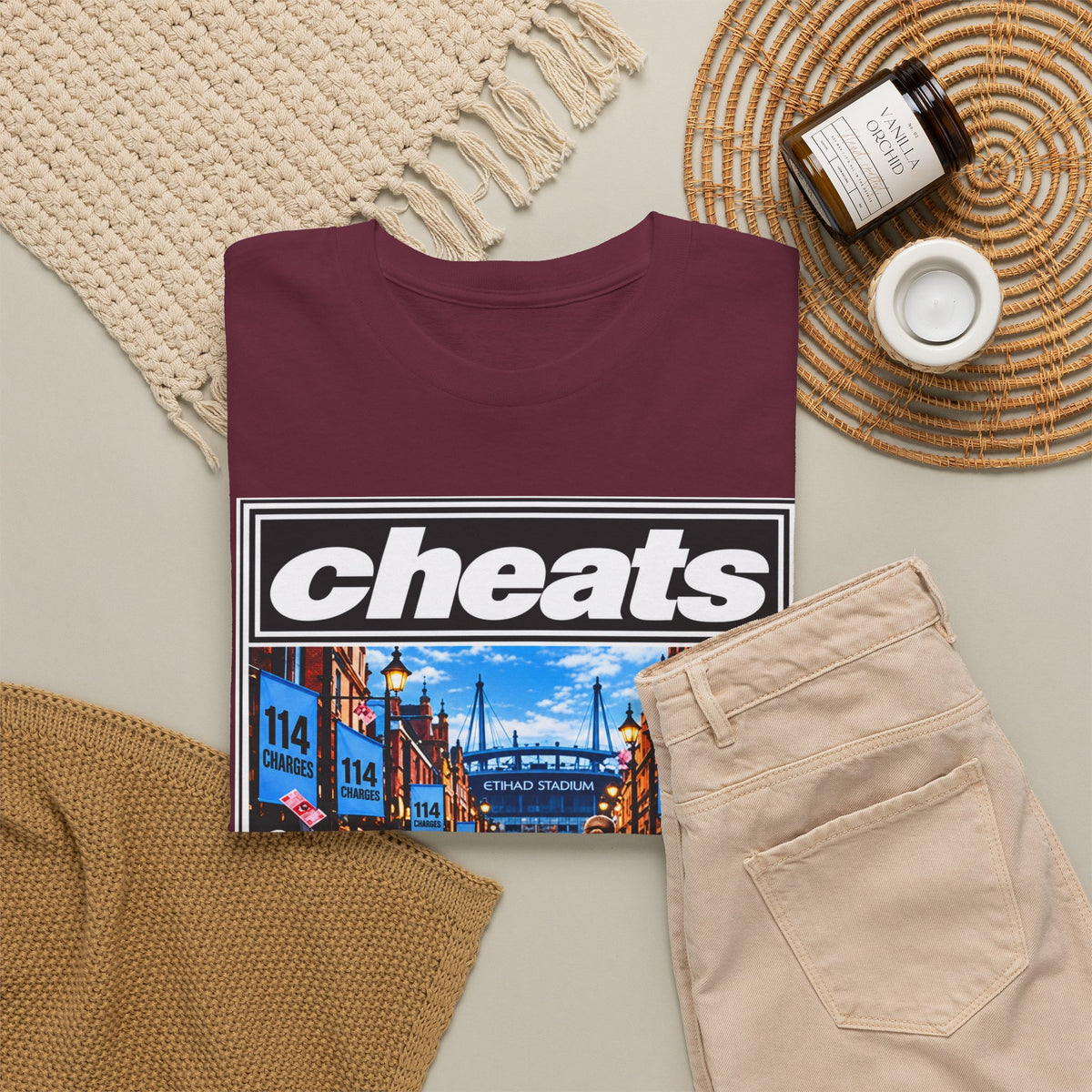 Cheats “What’s the Story? Tainted Glory?” Sports Graphic Cotton T-Shirt