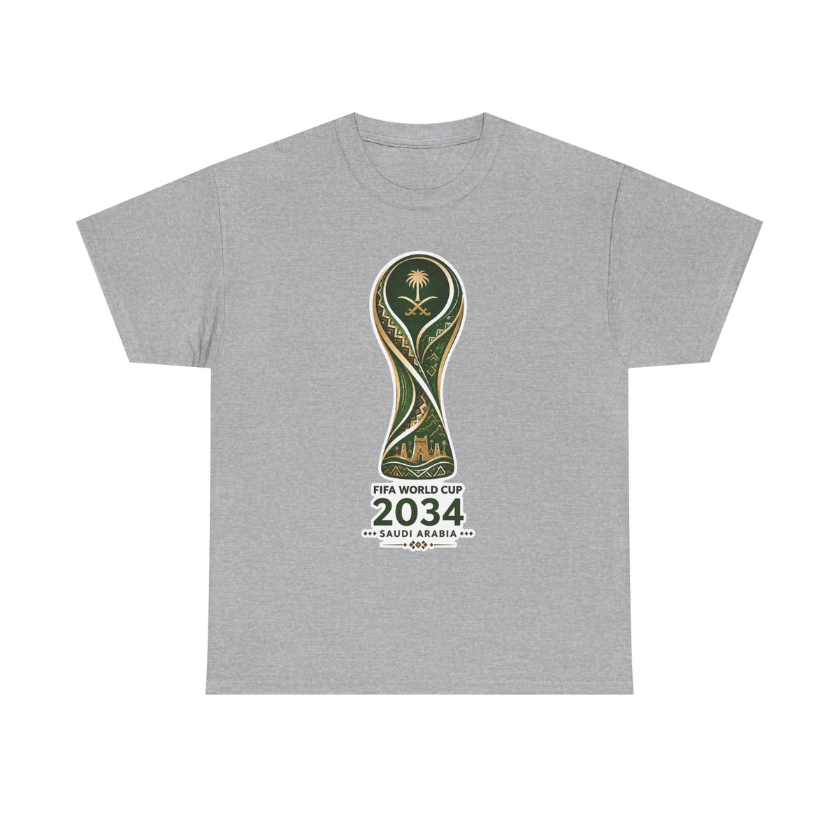 2034 FIFA World Cup Qatar 2034 Trophy Cotton T‑Shirt