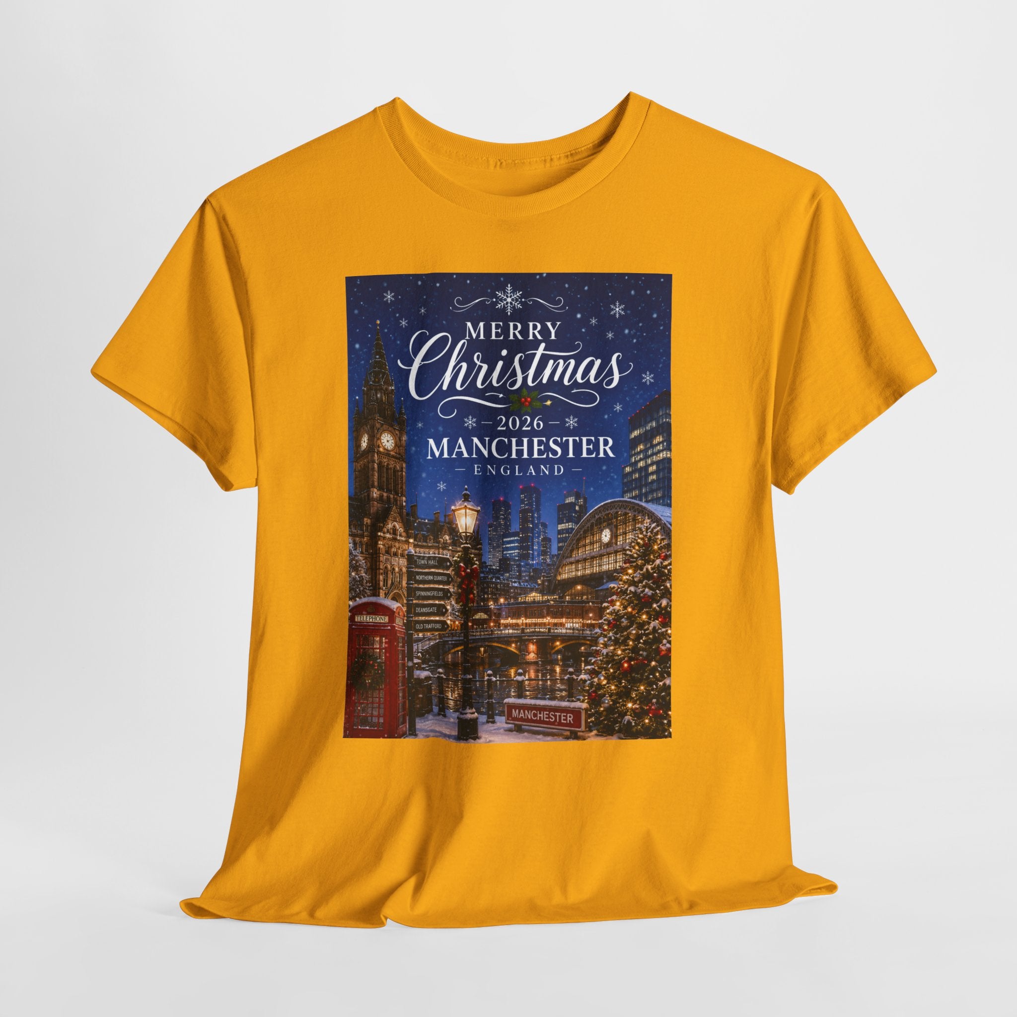 Manchester Christmas Tee — Merry Christmas 2026 Holiday T‑Shirt