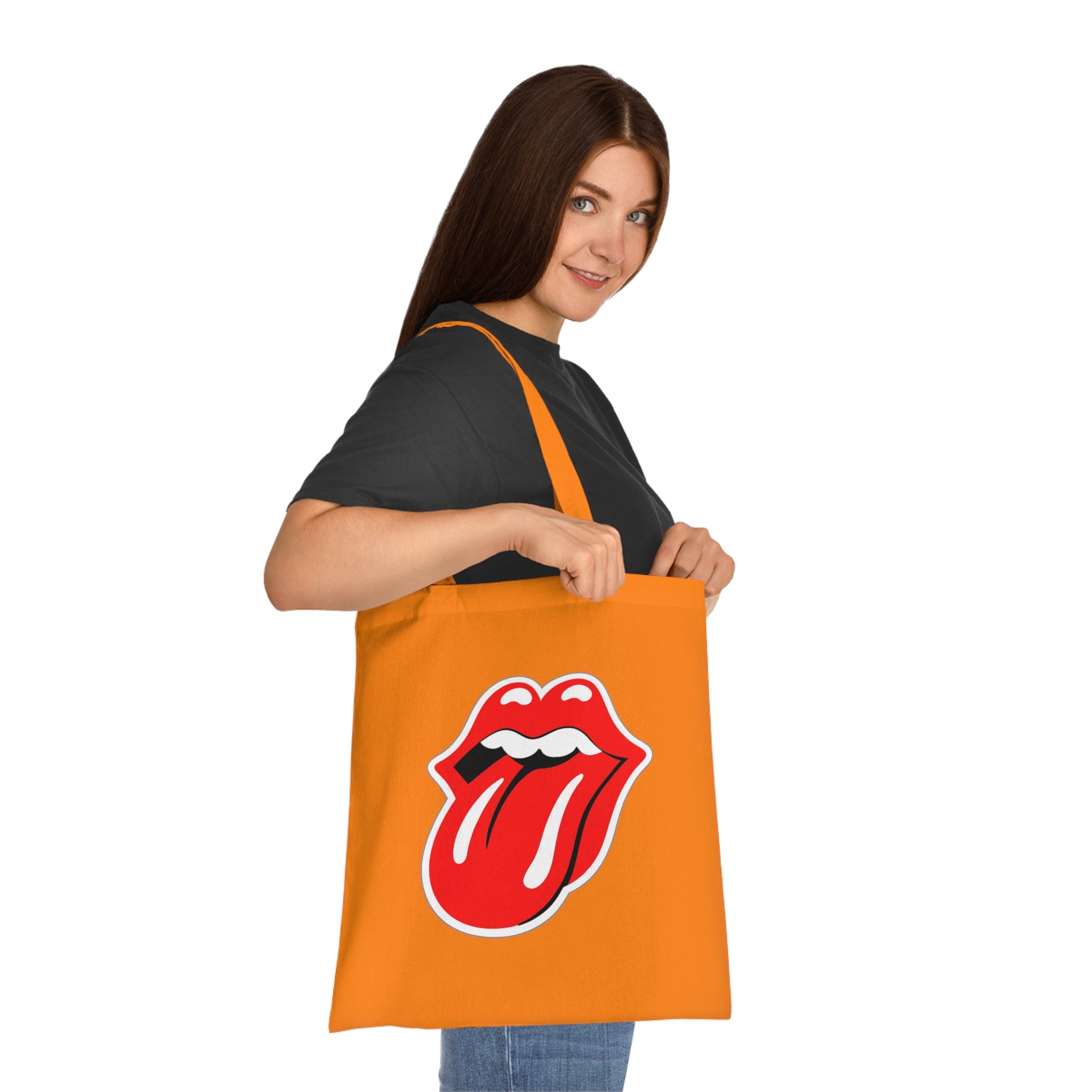 Rock Red Tongue Graphic Tote Bag