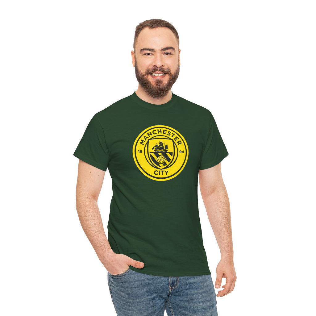 Manchester City Yellow Crest T-Shirt