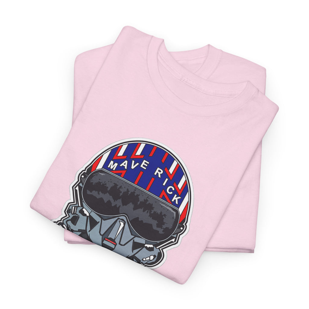 Skull Pilgrim Tee — Retro Striped 'Maverick' Helmet Graphic Shirt