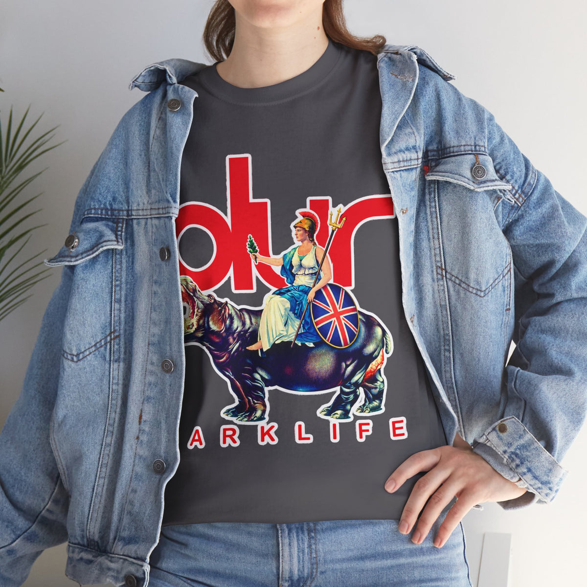 Blur PARKLIFE British Bulldog Graphic Cotton T-Shirt