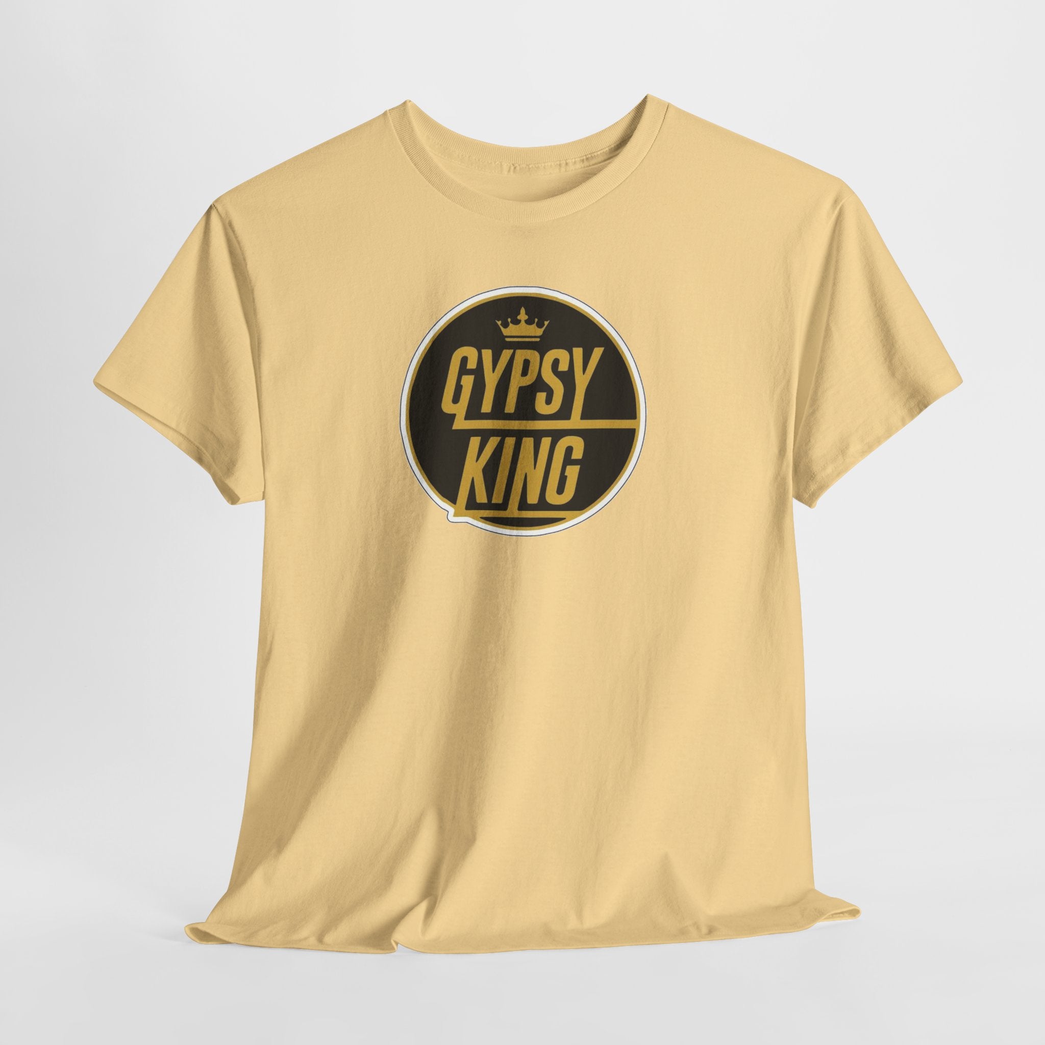 Gypsy King Graphic Tee — Retro Black & Gold Crown Logo T‑Shirt