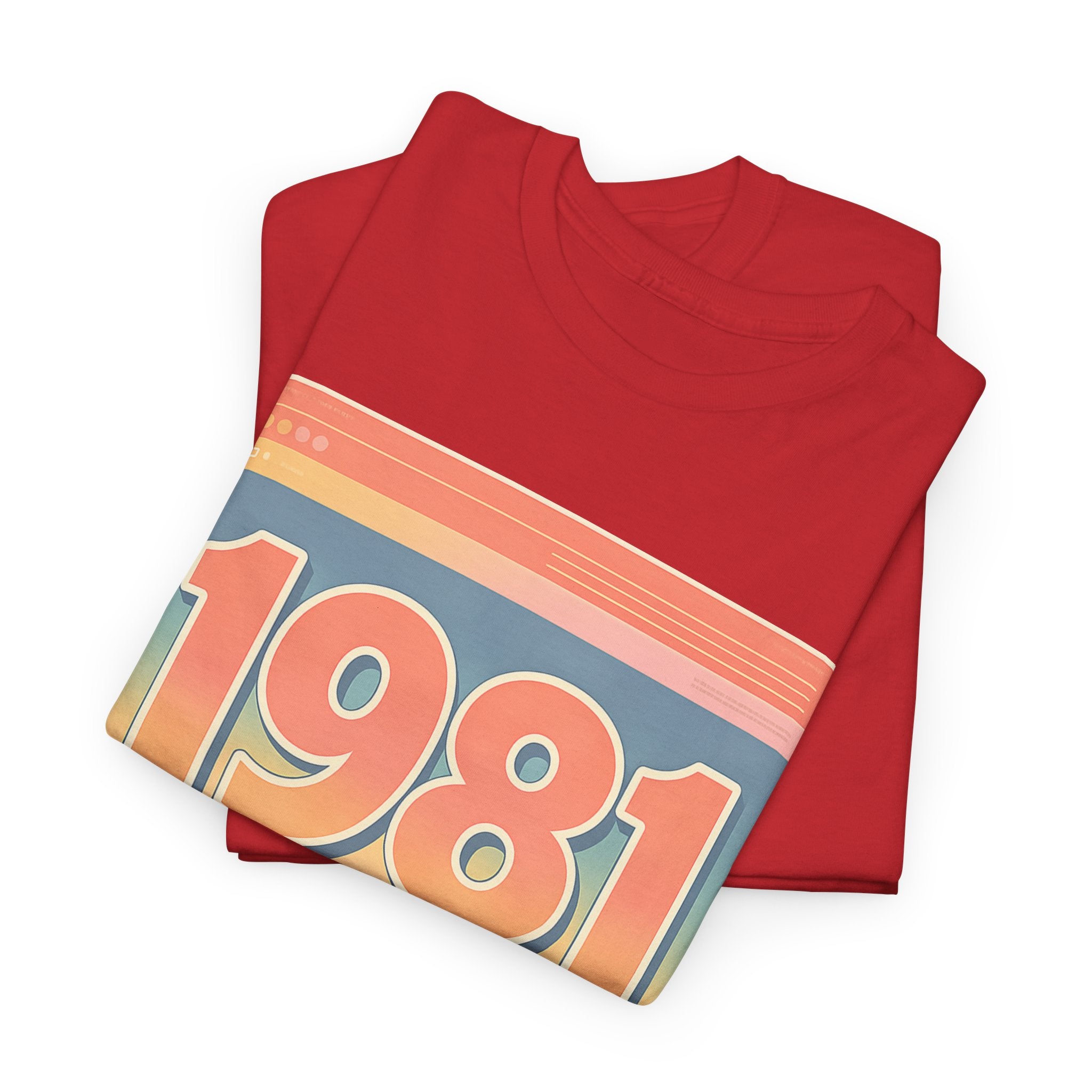 Vintage 1981 Retro Tee — 40th Birthday Gift Shirt