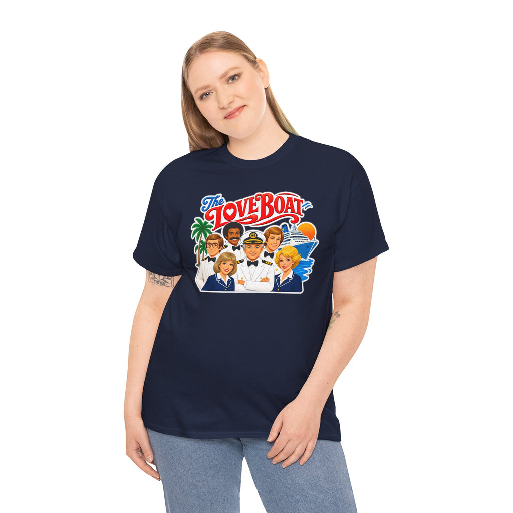 The Love Boat Crew Cotton T-Shirt — Retro TV Cruise Logo Tee