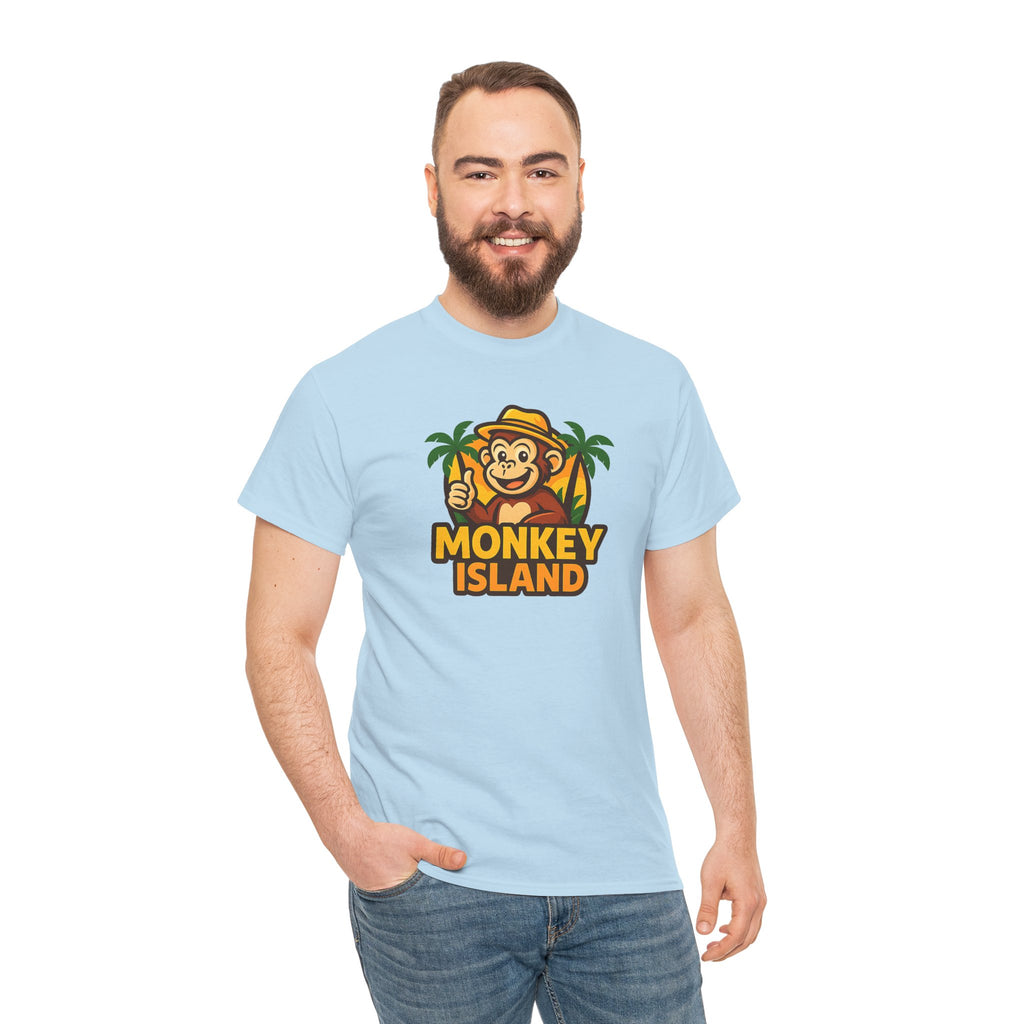 Monkey Island T-Shirt — Cute Tropical Monkey Logo Tee
