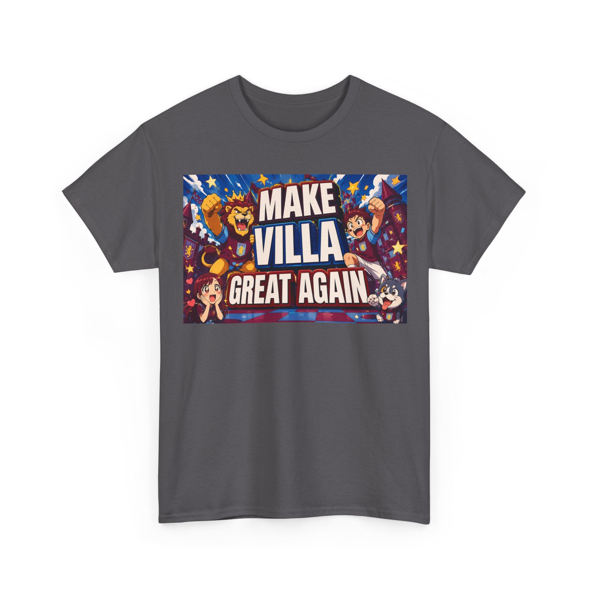 Aston VIlla Make Villa Great Again T-Shirt — Funny Political Parody Tee
