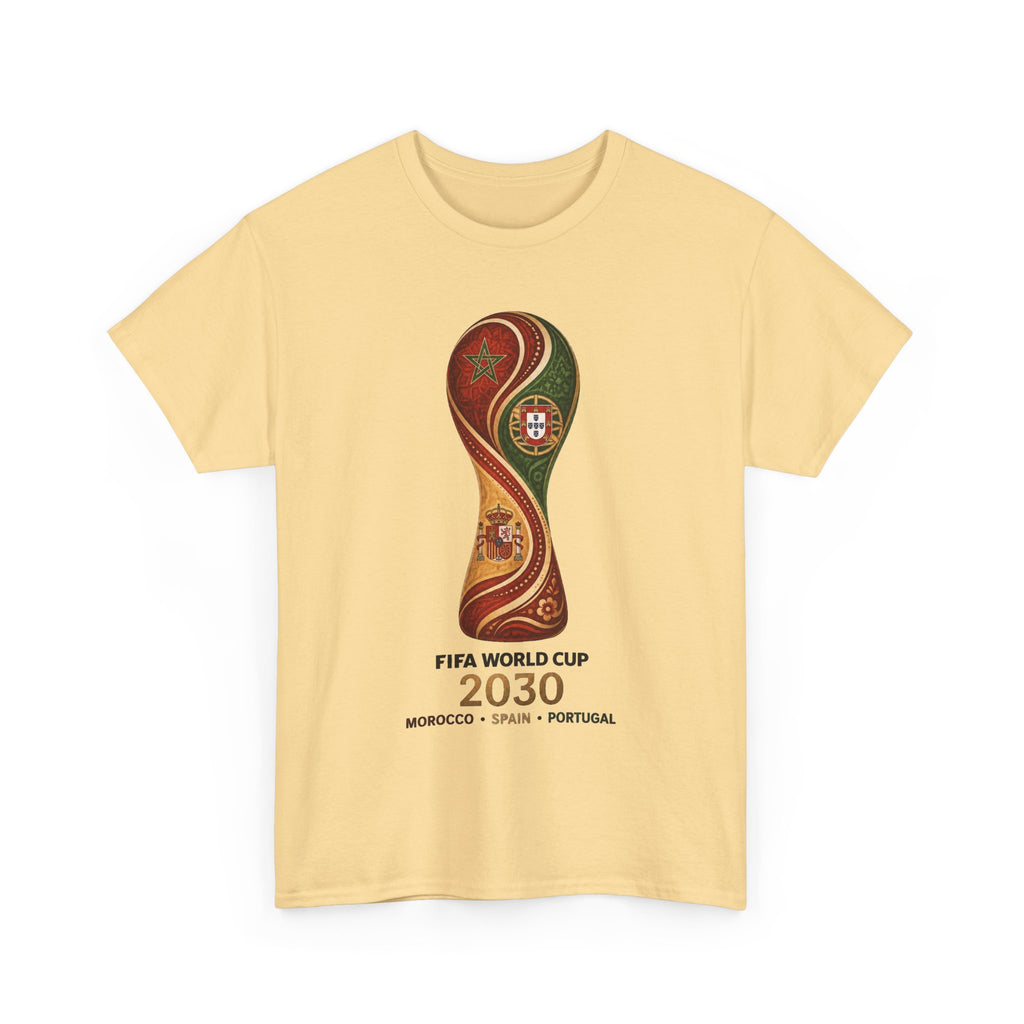 FIFA World Cup 2030 Trophy T-Shirt — Morocco Spain Portugal Official Design