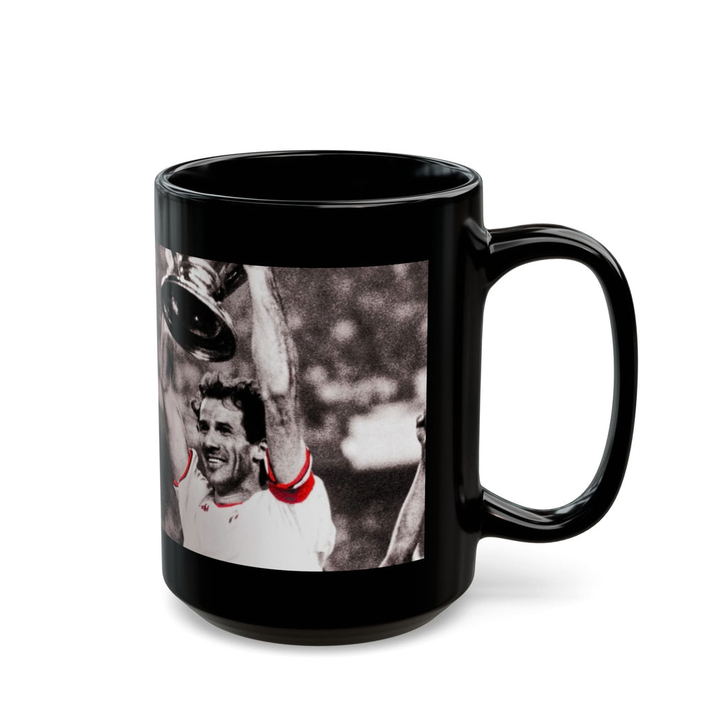 Franco Baresi AC Milan Tribute Black Mug – Vintage Trophy Celebration (11oz/15oz)