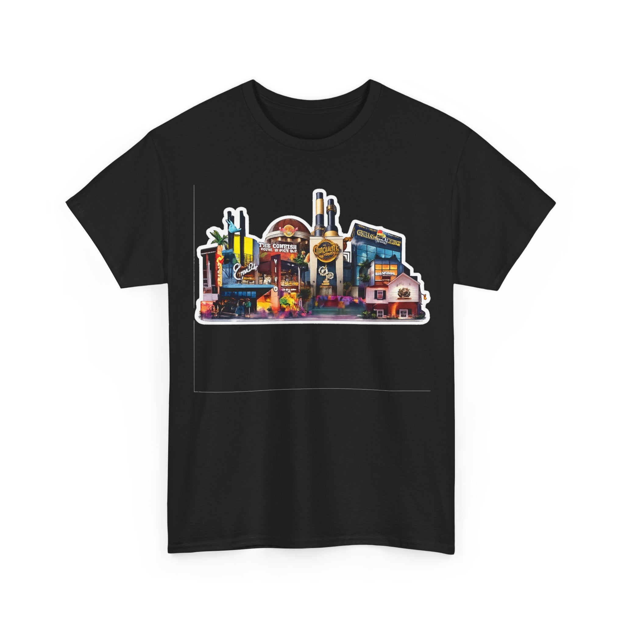 Universal Orlando Skyline T-Shirt — Neon Strip Casino Cityscape Tee