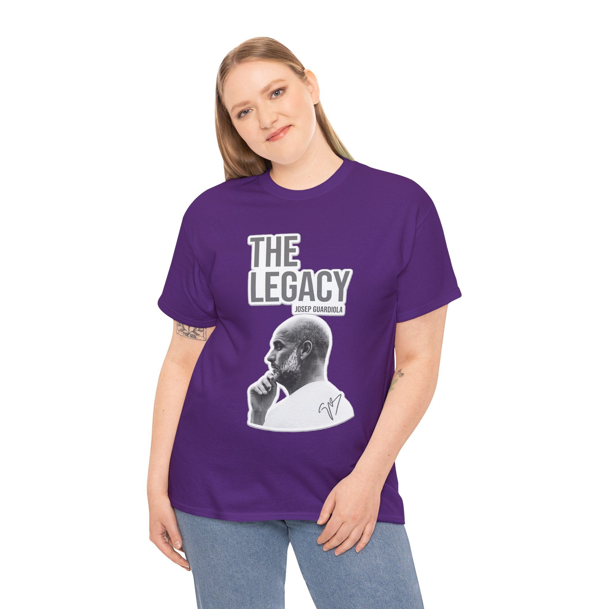 Pep Guardiola Manchester City The Legacy Tee — Inspirational Portrait Graphic T-Shirt