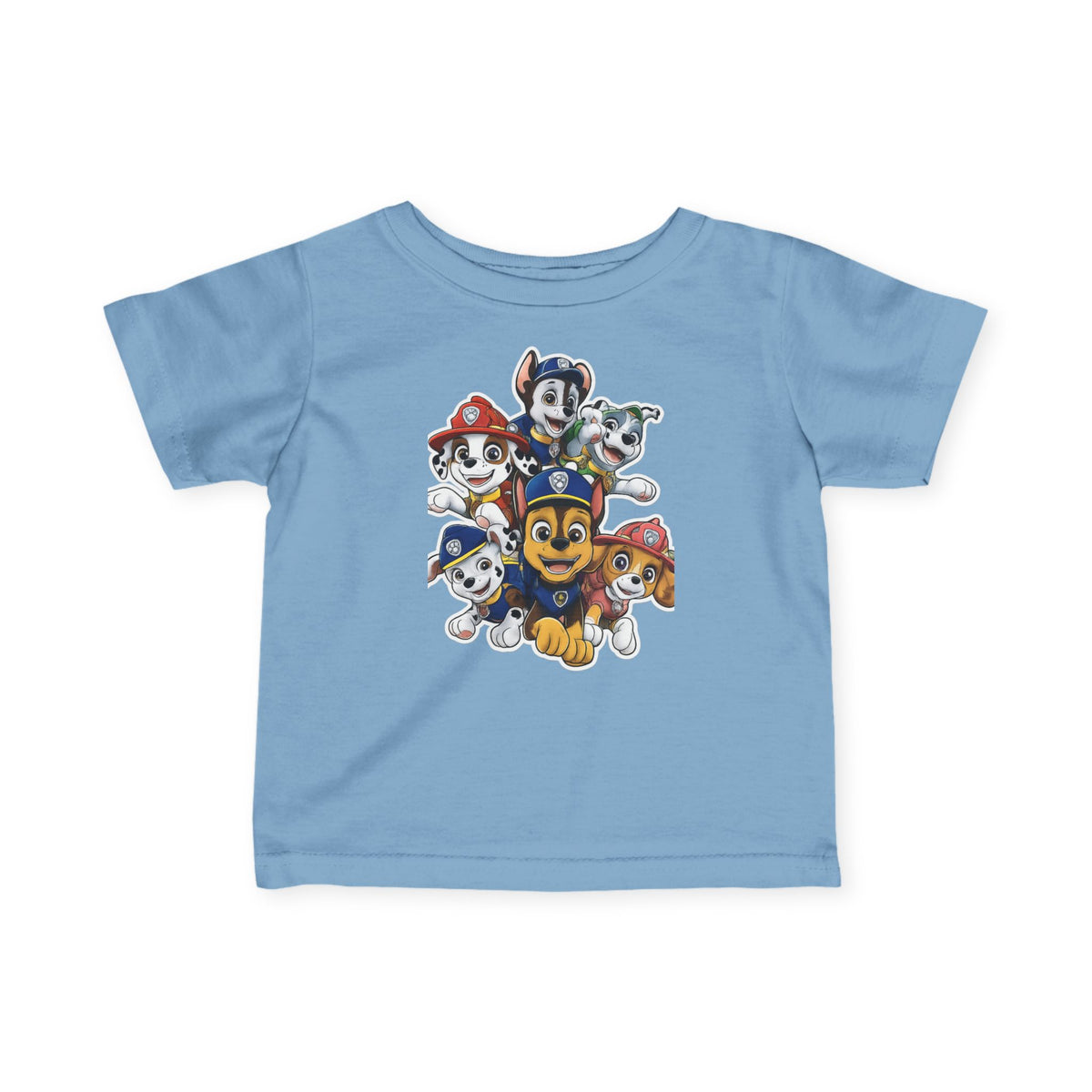Infant Tee — Cute Cartoon Puppy Crew Graphic Baby T‑Shirt