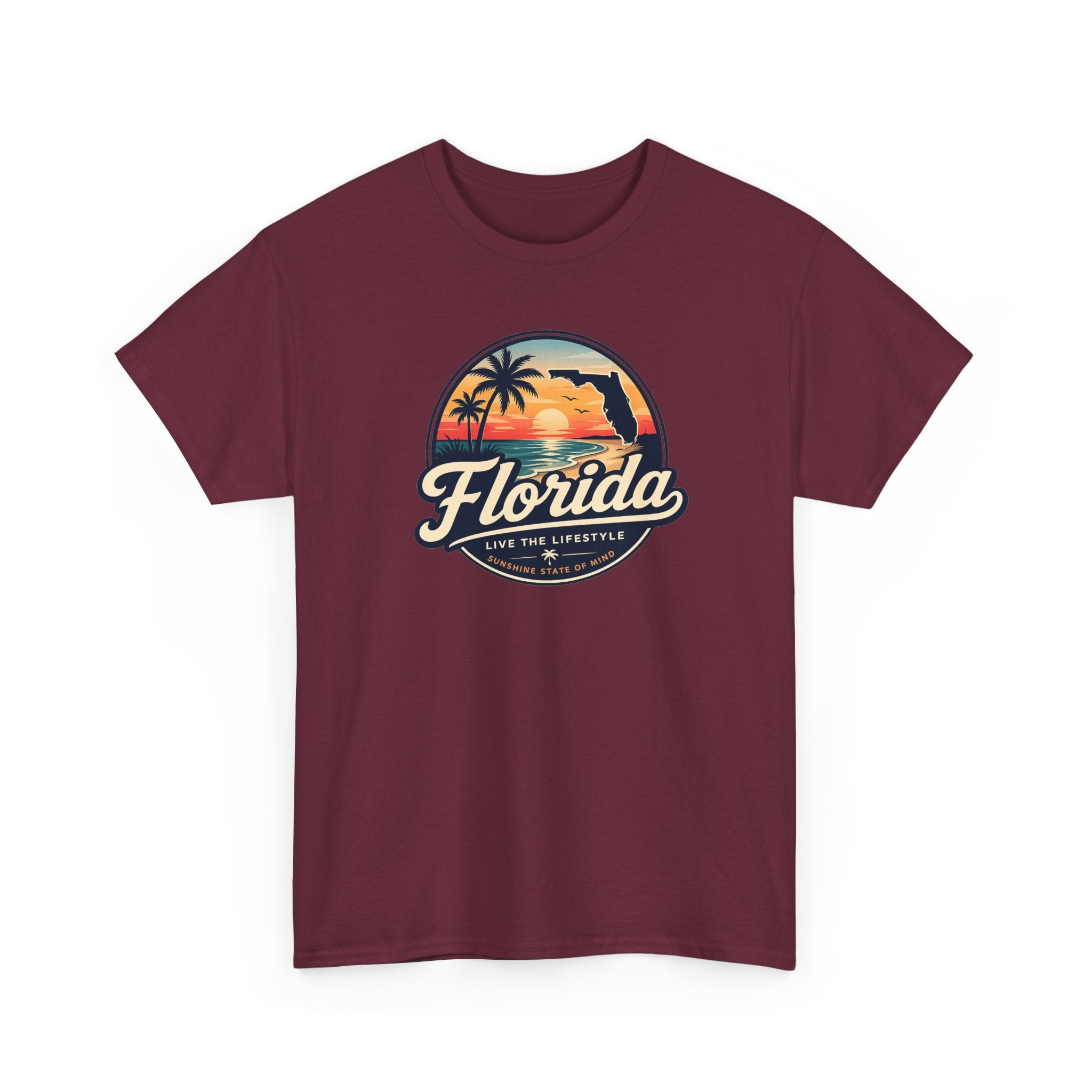 Florida Sunset Tee — Vintage Palm Beach Graphic T-Shirt