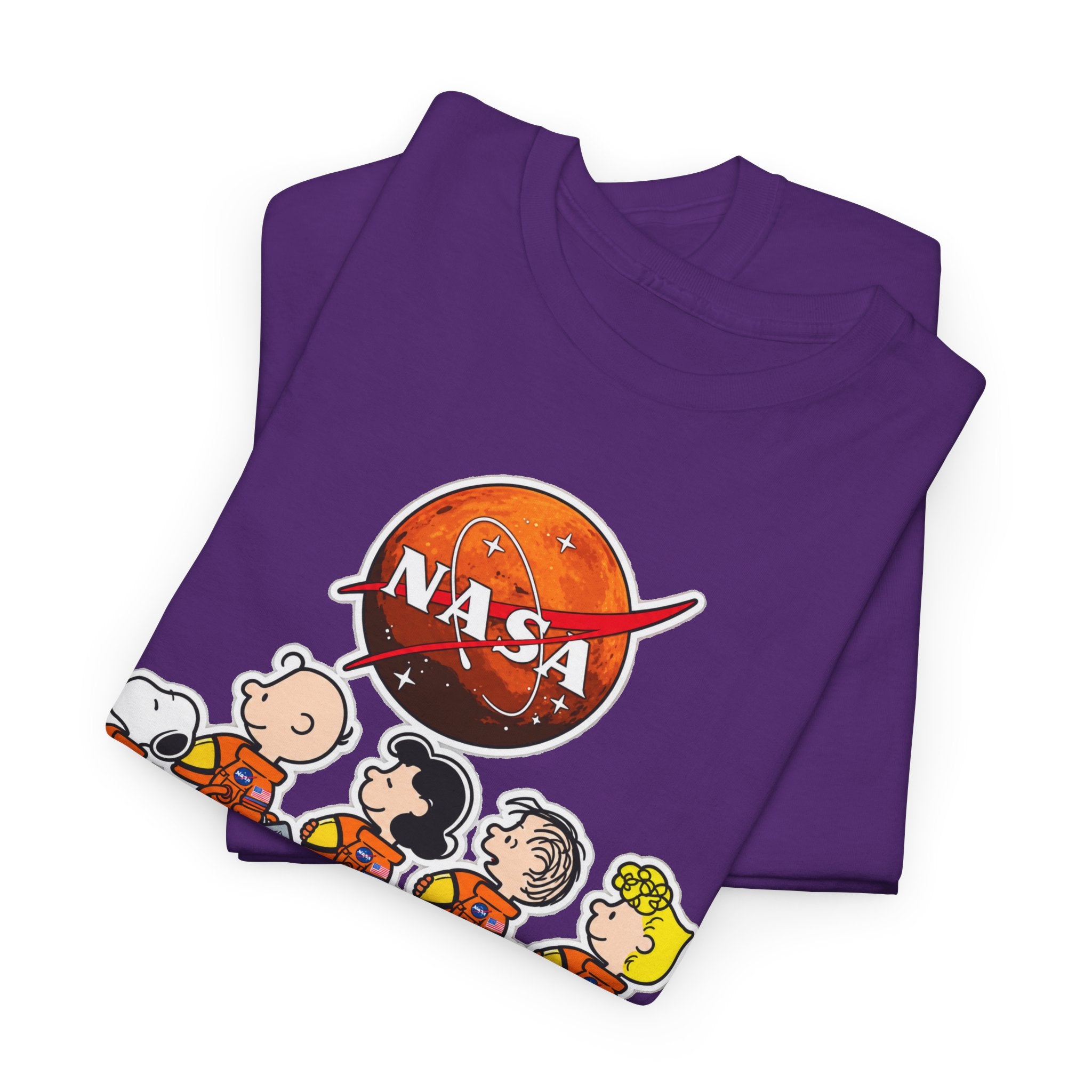 NASA Peanuts Cartoon T‑Shirt — Retro Space Snoopy & Crew Graphic Tee