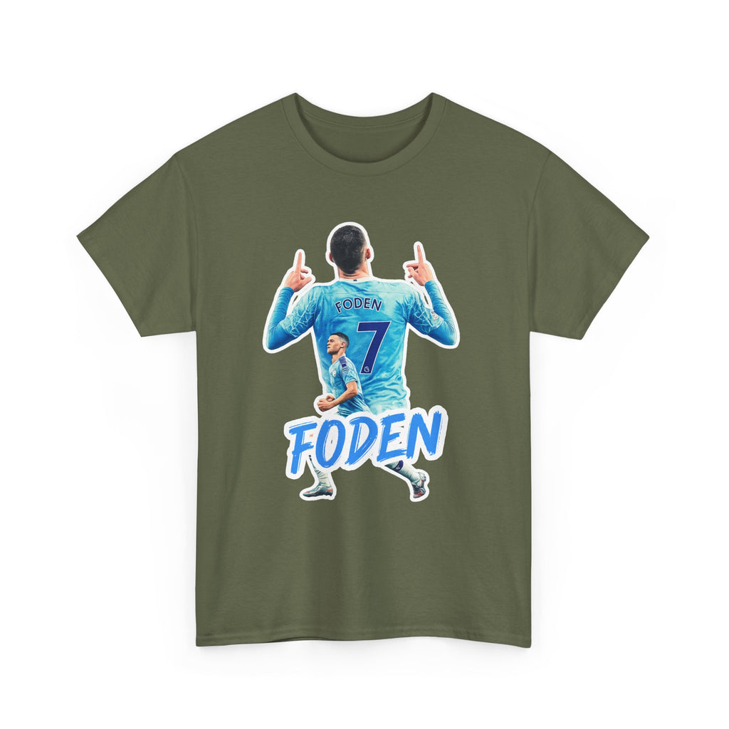 Phil Foden #7 Soccer T‑Shirt — Manchester City Fan Jersey Tribute