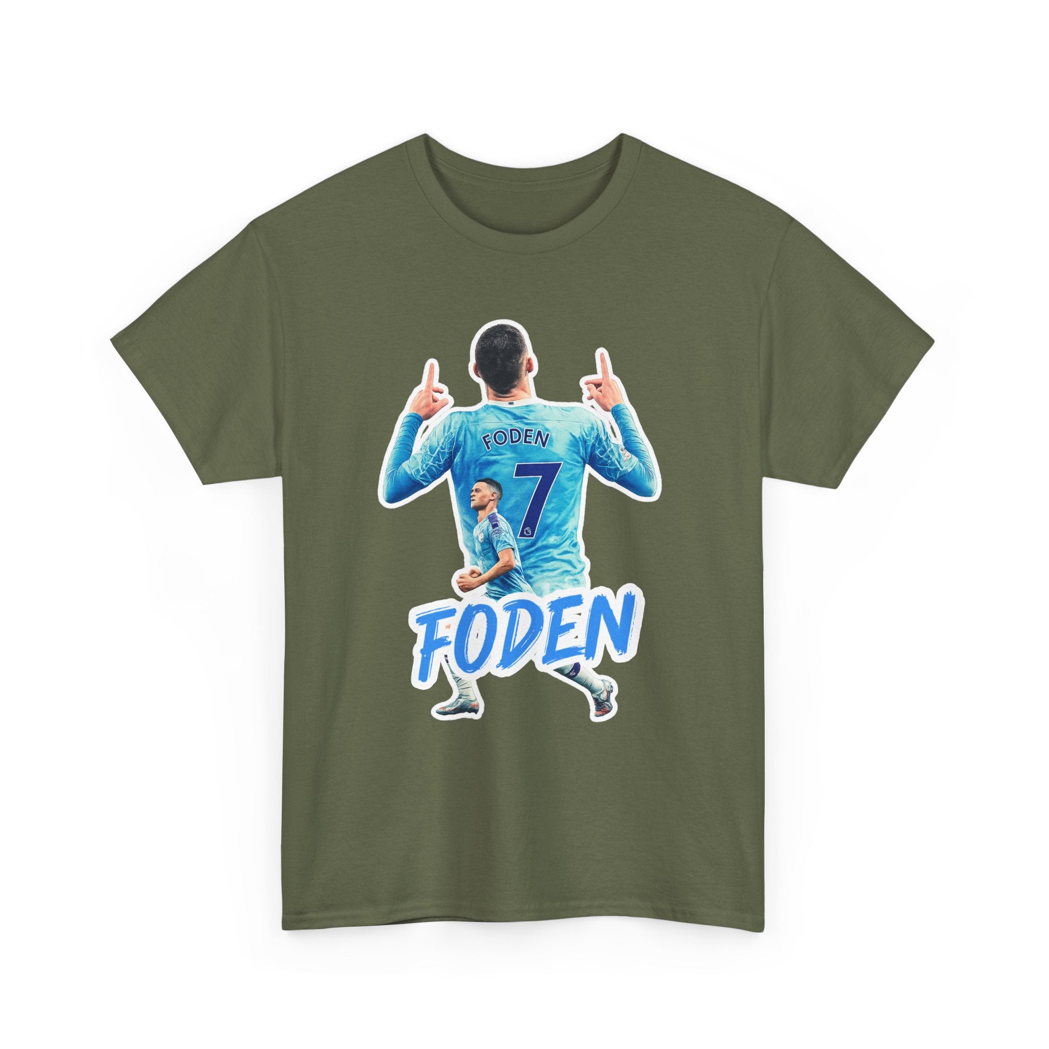 Phil Foden #7 Soccer T‑Shirt — Manchester City Fan Jersey Tribute