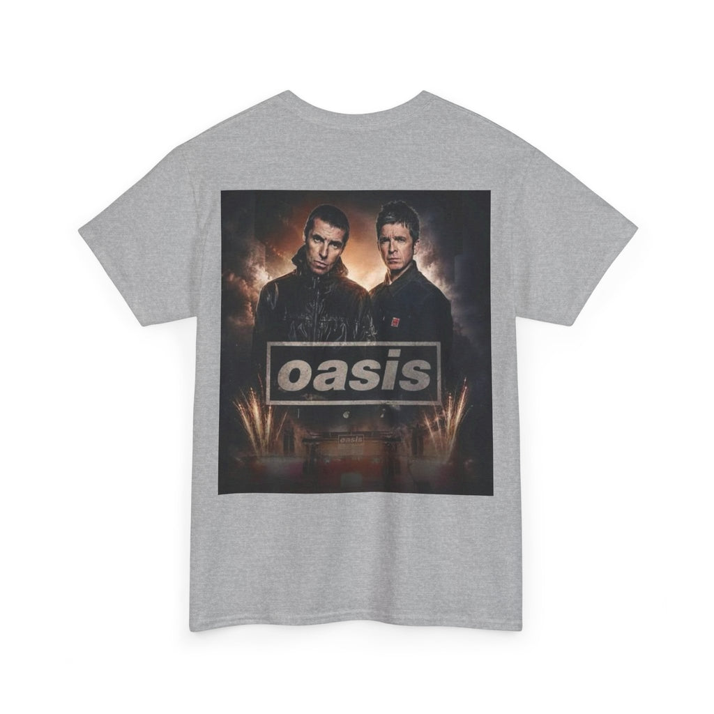 Oasis Band Logo Tee — Retro Rock Concert Graphic T-Shirt
