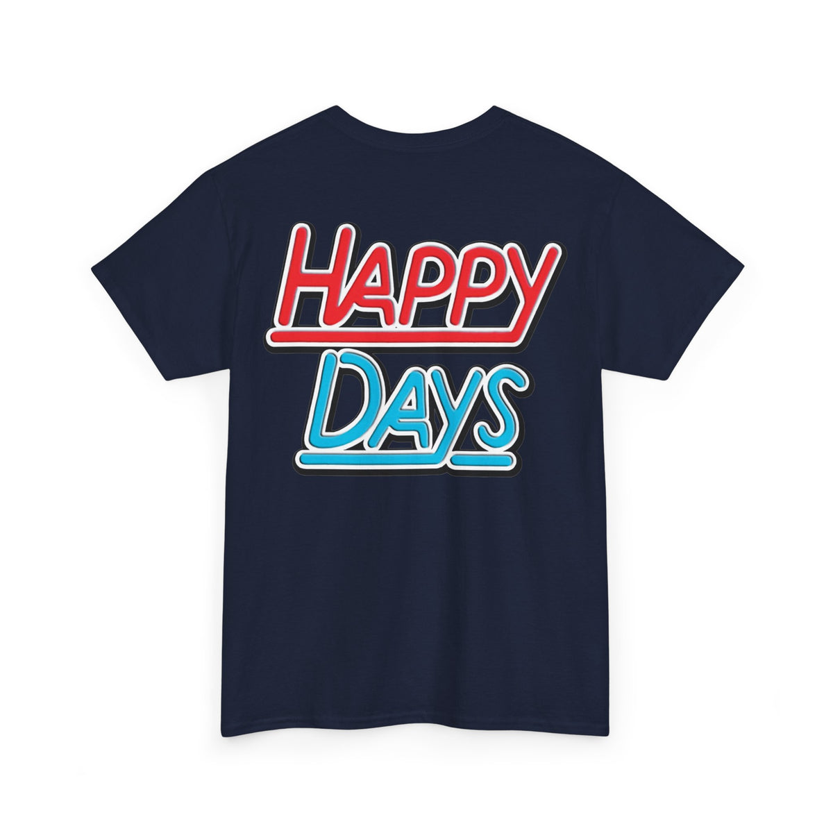 Happy Days Cast Caricature Tee — Retro 70s Sitcom Graphic T-Shirt