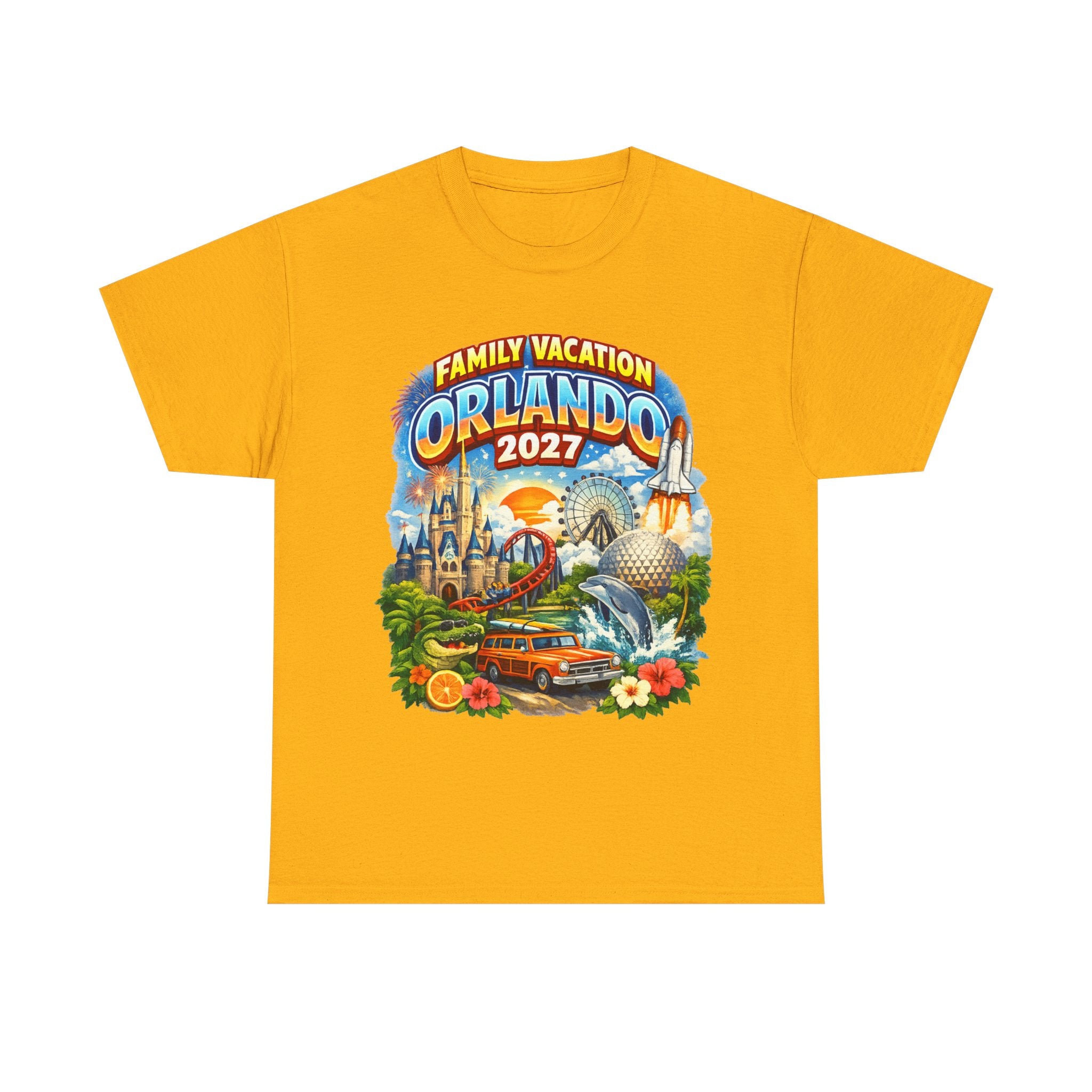 Orlando 2027 Family Vacation T-Shirt — Retro Theme Park Souvenir Tee