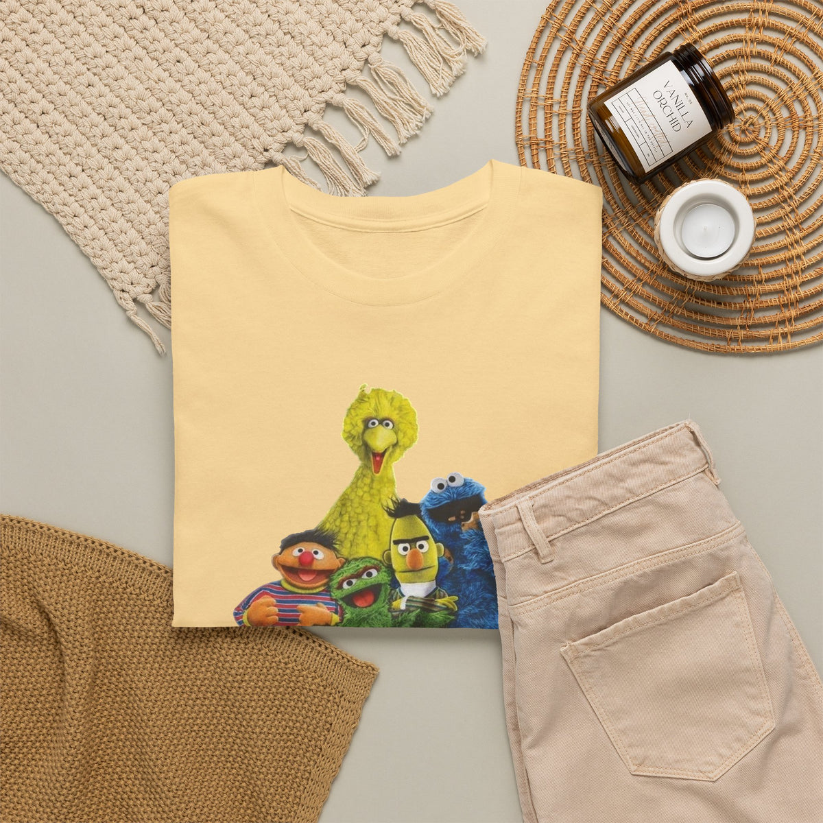 T-Shirt — "Straight Outta the Streets" Sesame Friends Graphic Tee