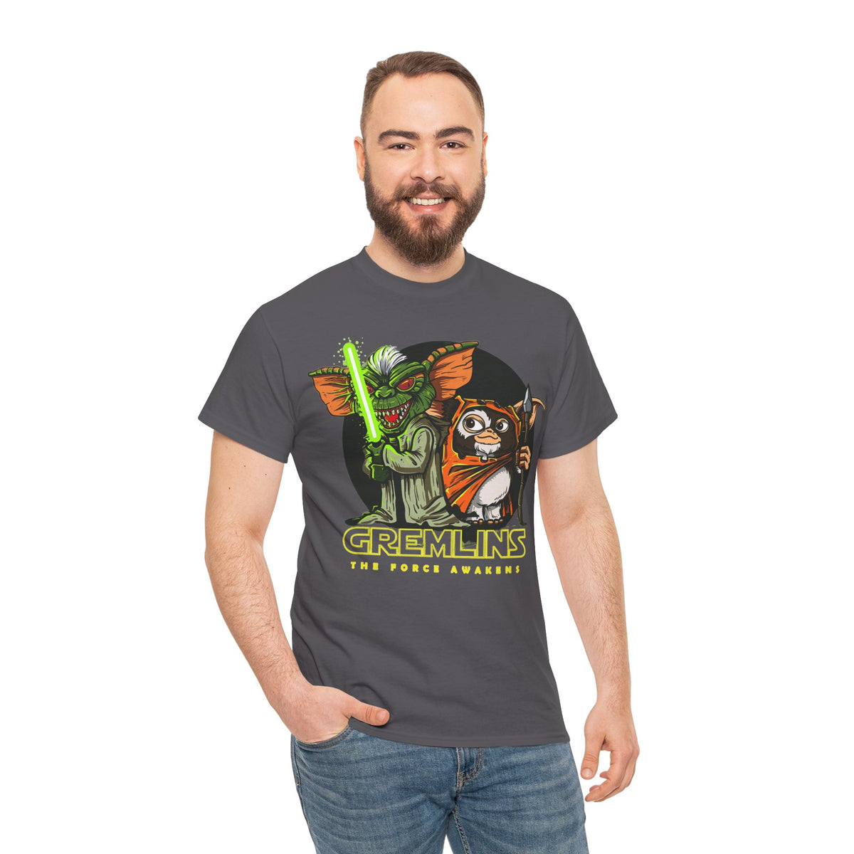 Gremlins Star Wars Parody Tee — 'The Force Awakens' Mashup T-Shirt