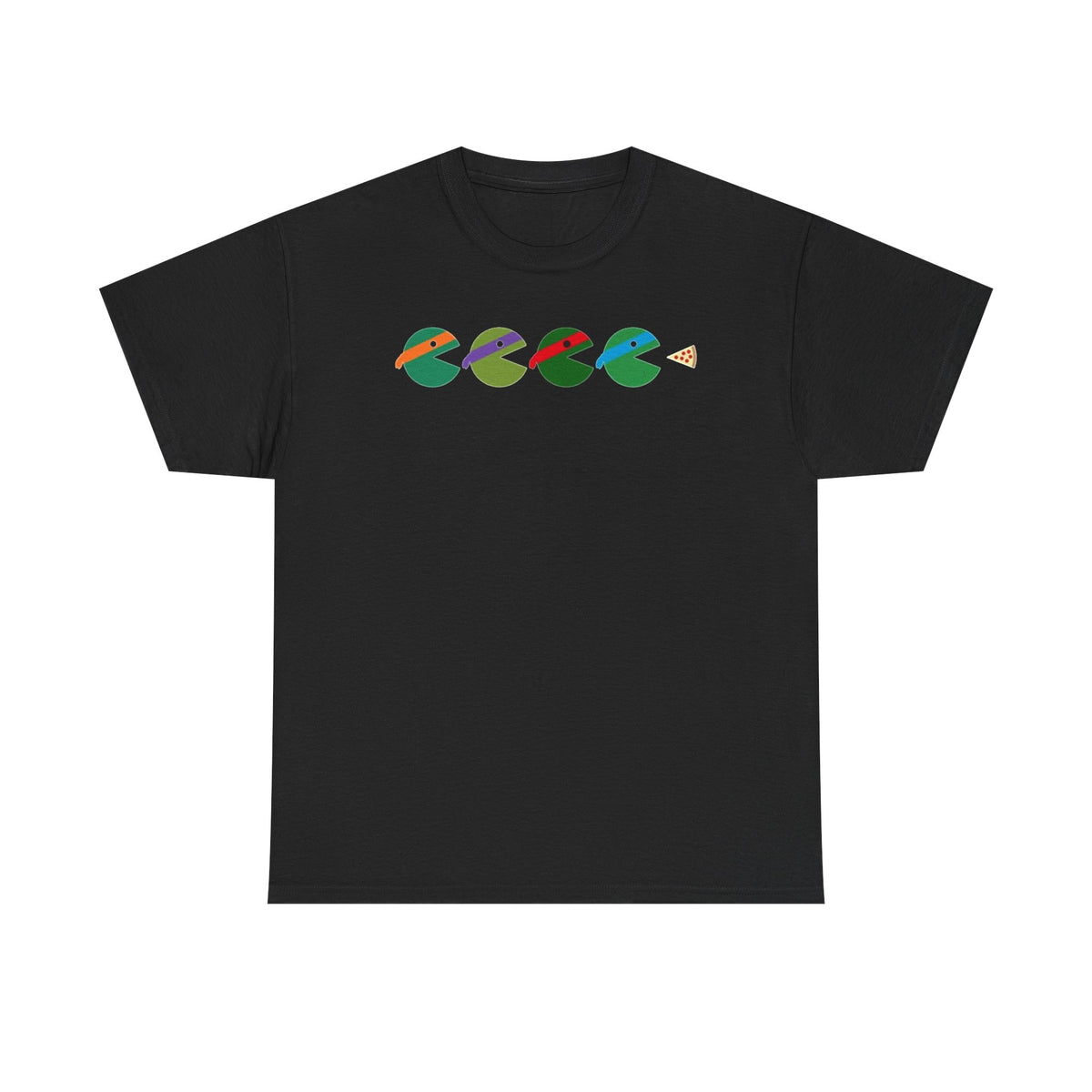 TMNT Retro Pizza Pac-Man Tee — Colorful Arcade-Inspired Graphic T-Shirt