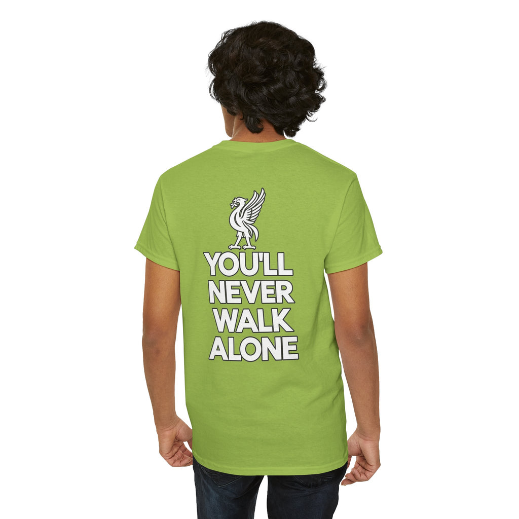 You'll Never Walk Alone T‑Shirt — Liverpool FC Crest Cotton Tee