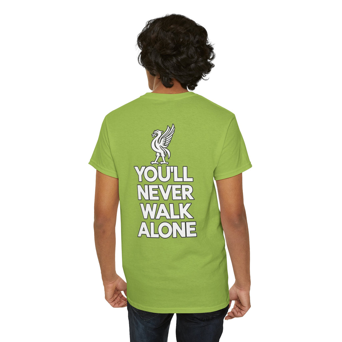 You'll Never Walk Alone T‑Shirt — Liverpool FC Crest Cotton Tee
