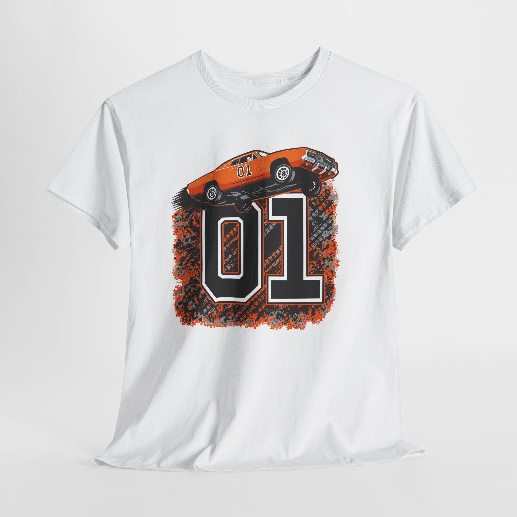 Dukes of Hazzard Inspired Race Car '01' Graphic Tee