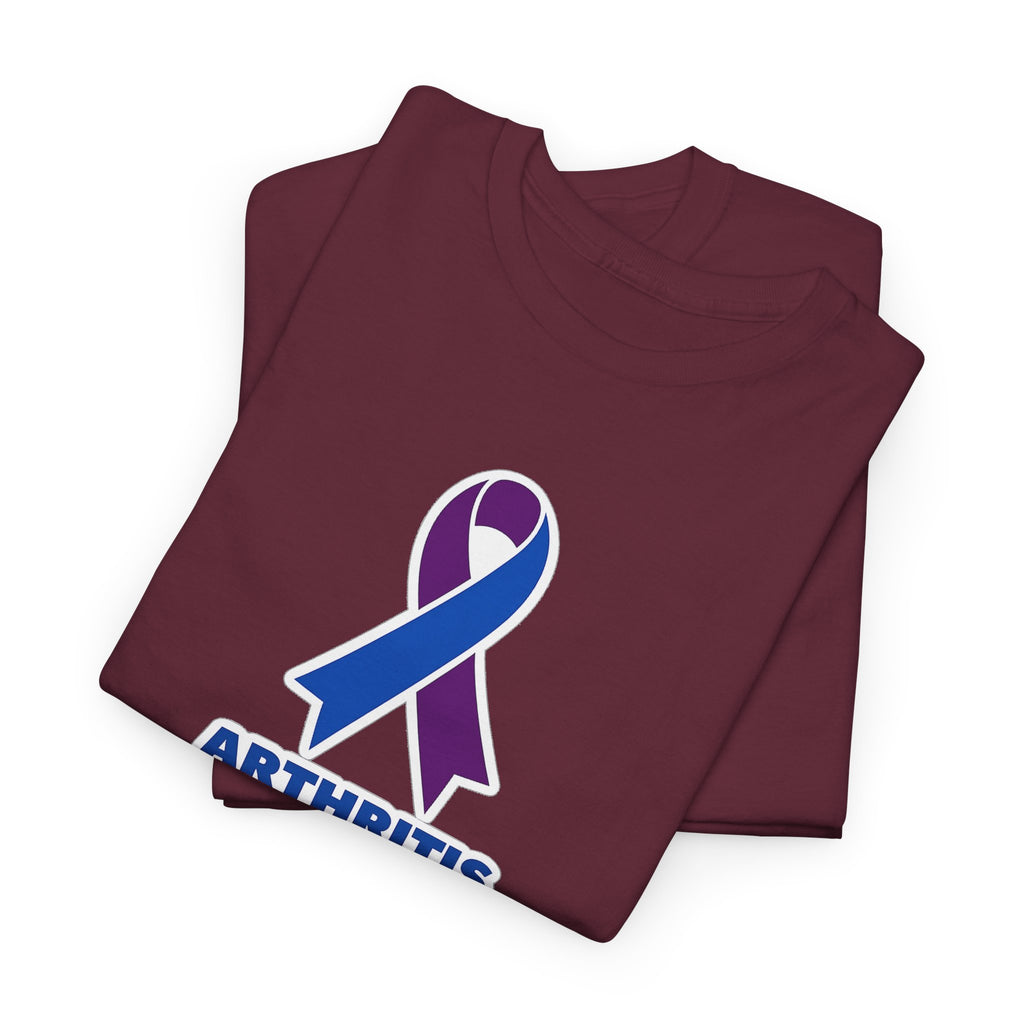 Arthritis Sucks Awareness T-Shirt — Purple & Blue Ribbon Support Tee