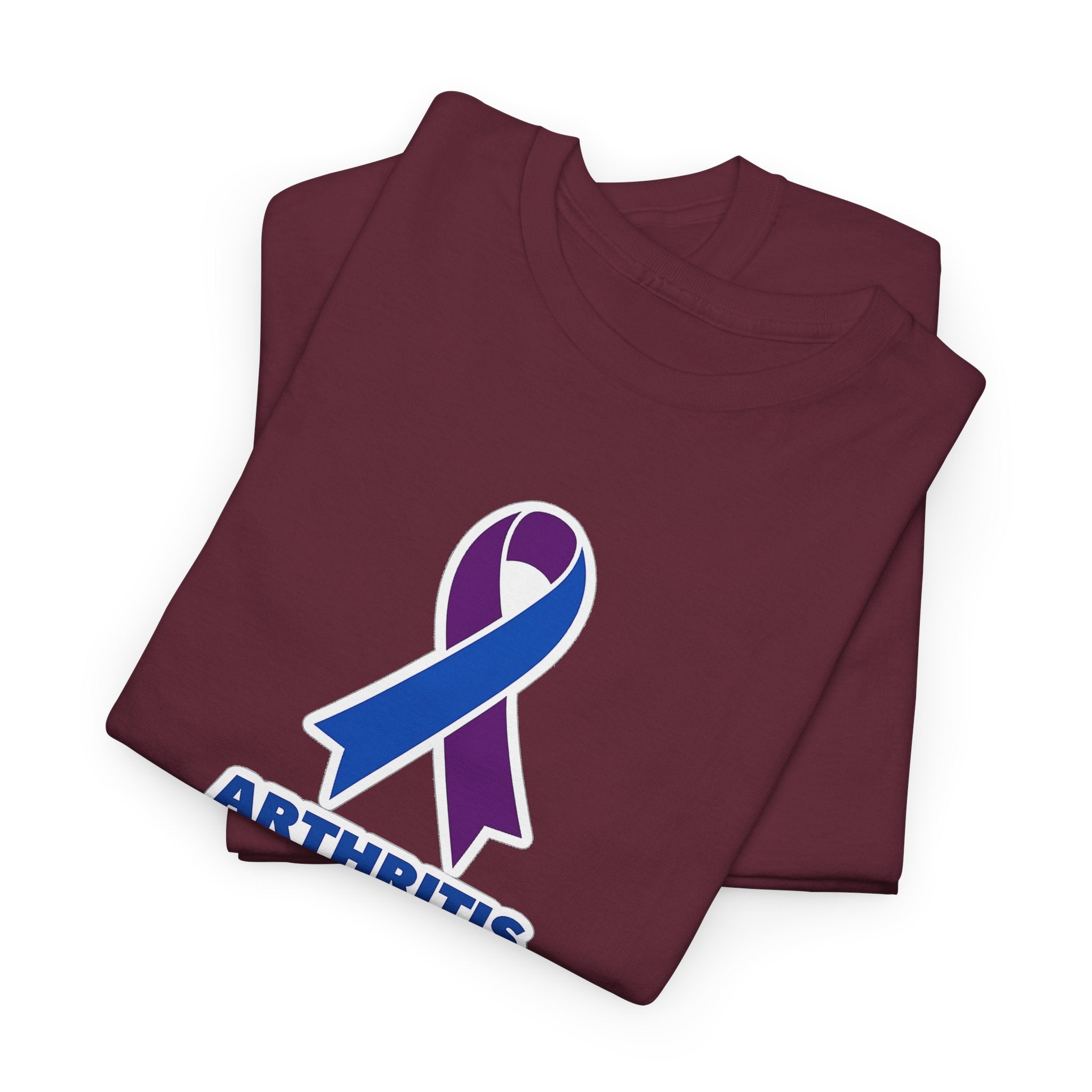 Arthritis Sucks Awareness T-Shirt — Purple & Blue Ribbon Support Tee