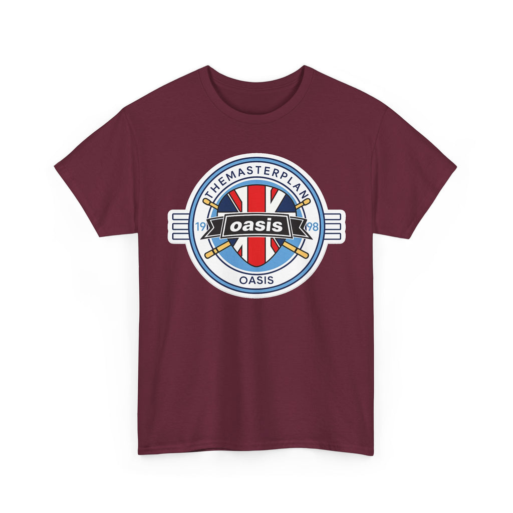 Oasis Union Jack Band Tee – Retro Rock Logo T-Shirt