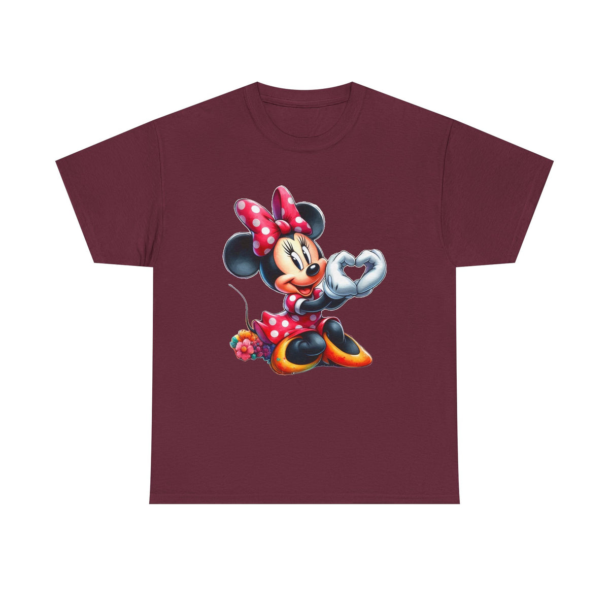 Minnie Mouse Character Heart Graphic Tee