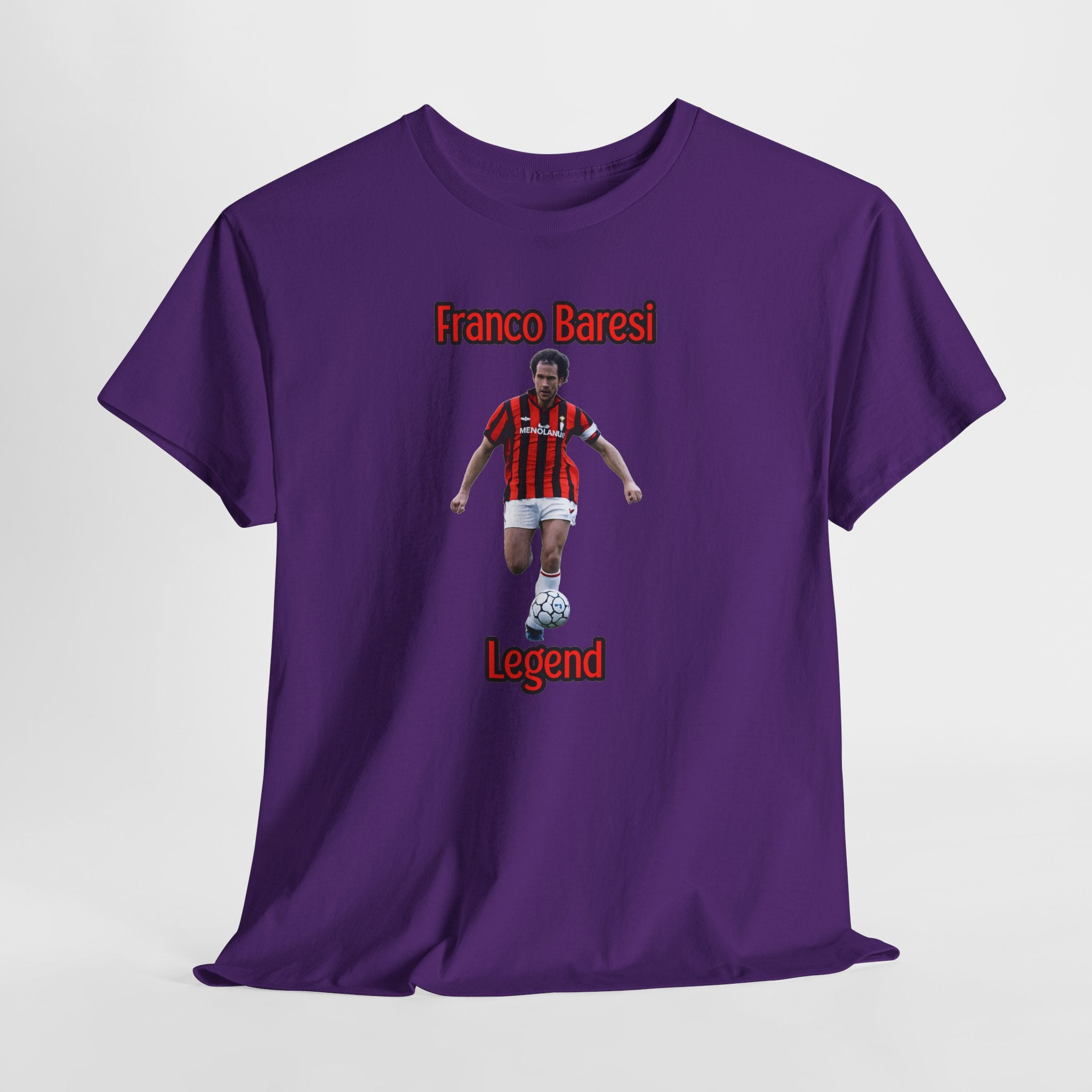 Franco Baresi Legend Tee — AC Milan Retro Soccer Graphic T-Shirt