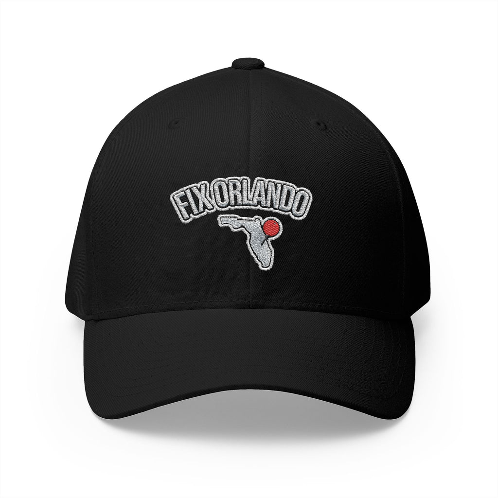 Fix Orlando Embroidered Cap — Vintage Palm & Golf Ball Hat