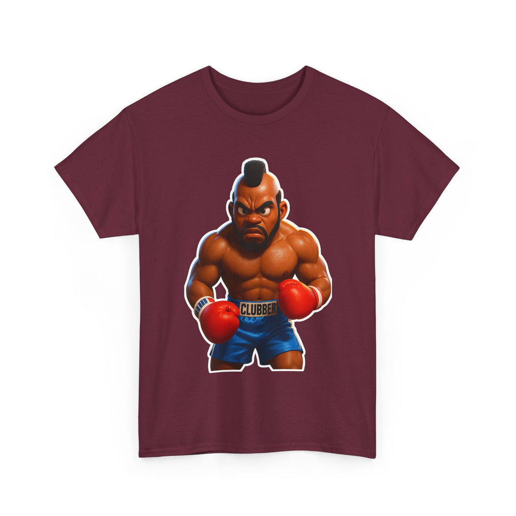 MR T Clubber Lang Boxer Character Tee — Tough Guy Cartoon Boxing T-Shirt