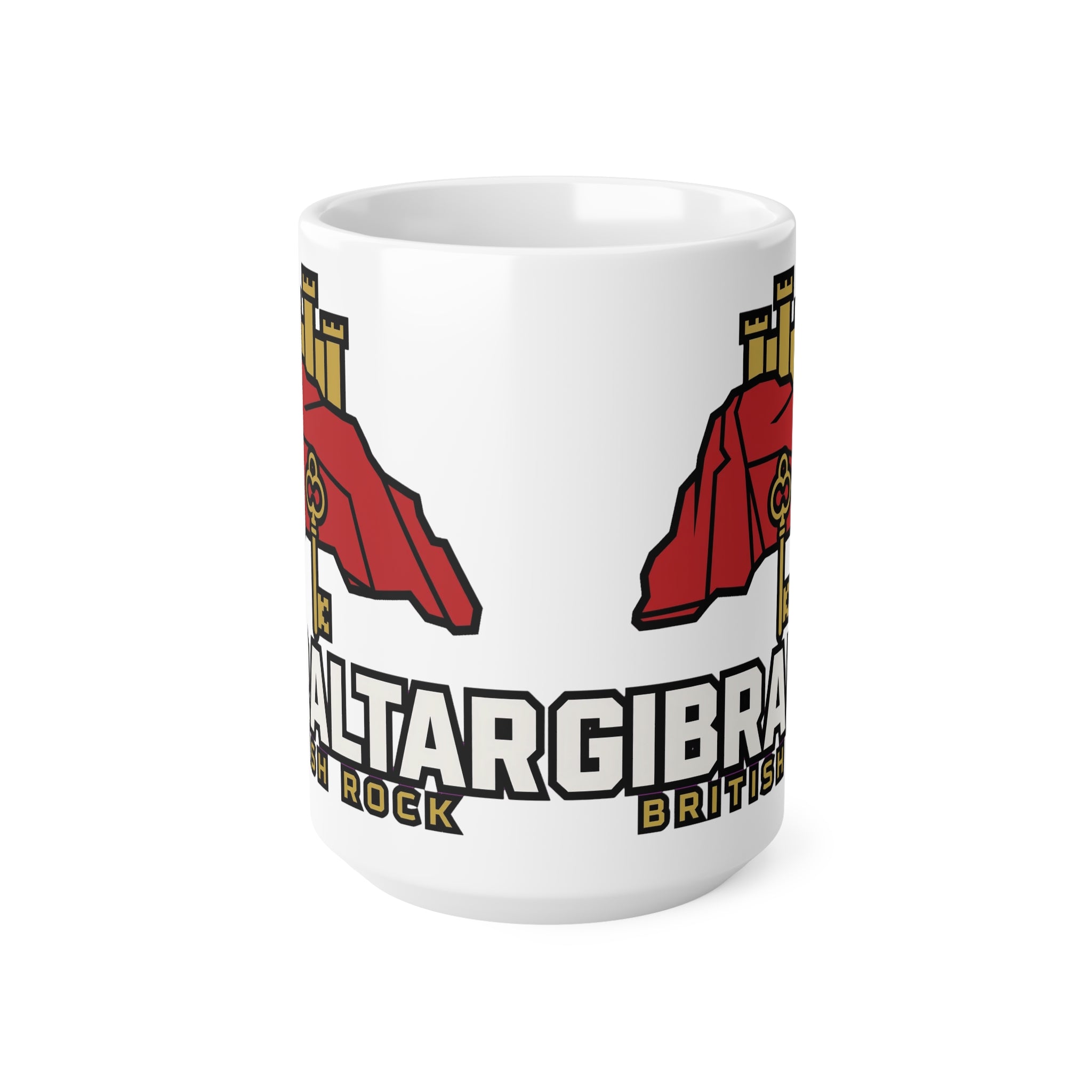 Gibraltar British Rock Ceramic Coffee Cups, 11oz, 15oz
