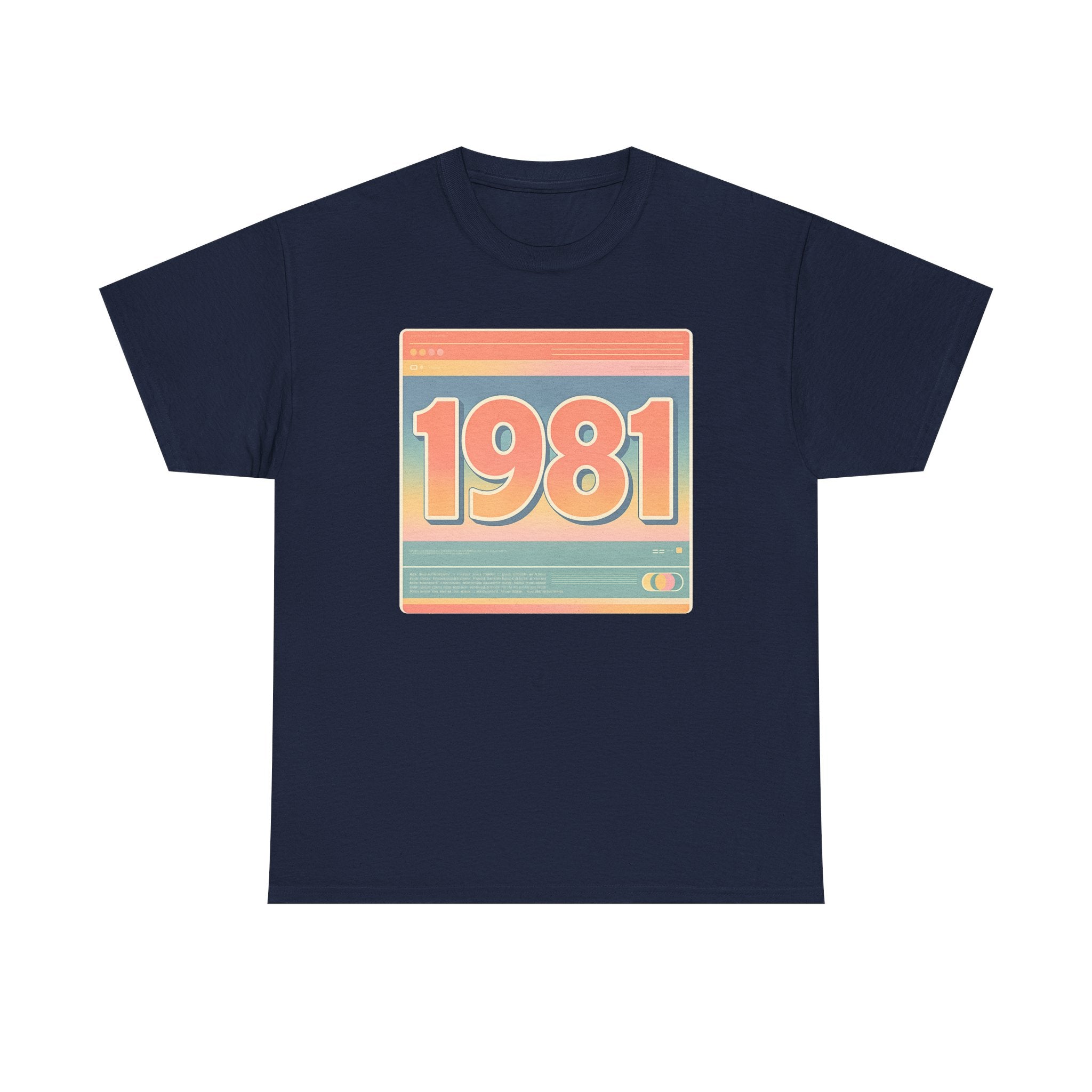 Vintage 1981 Retro Tee — 40th Birthday Gift Shirt