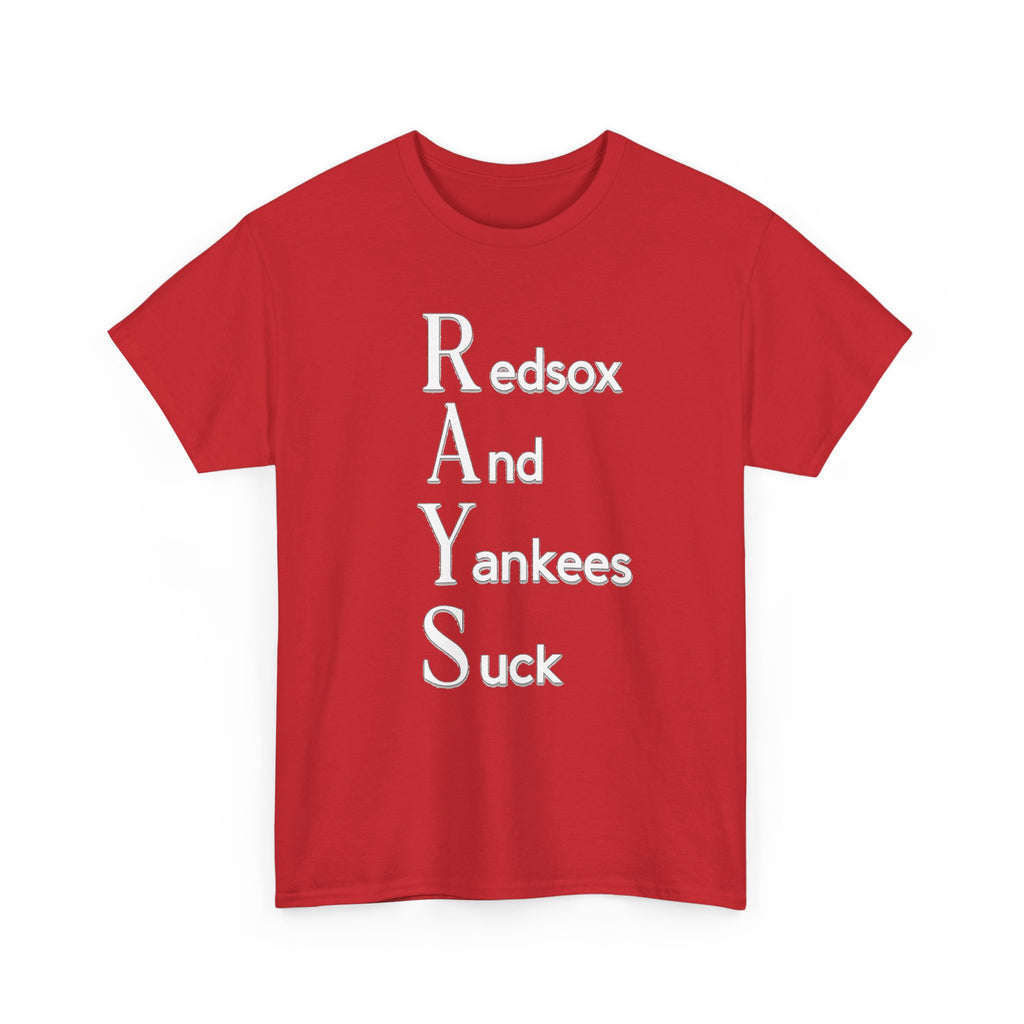 Tampa Bay Rays T-Shirt — "RAYS: Redsox And Yankees Suck" Fan Tee